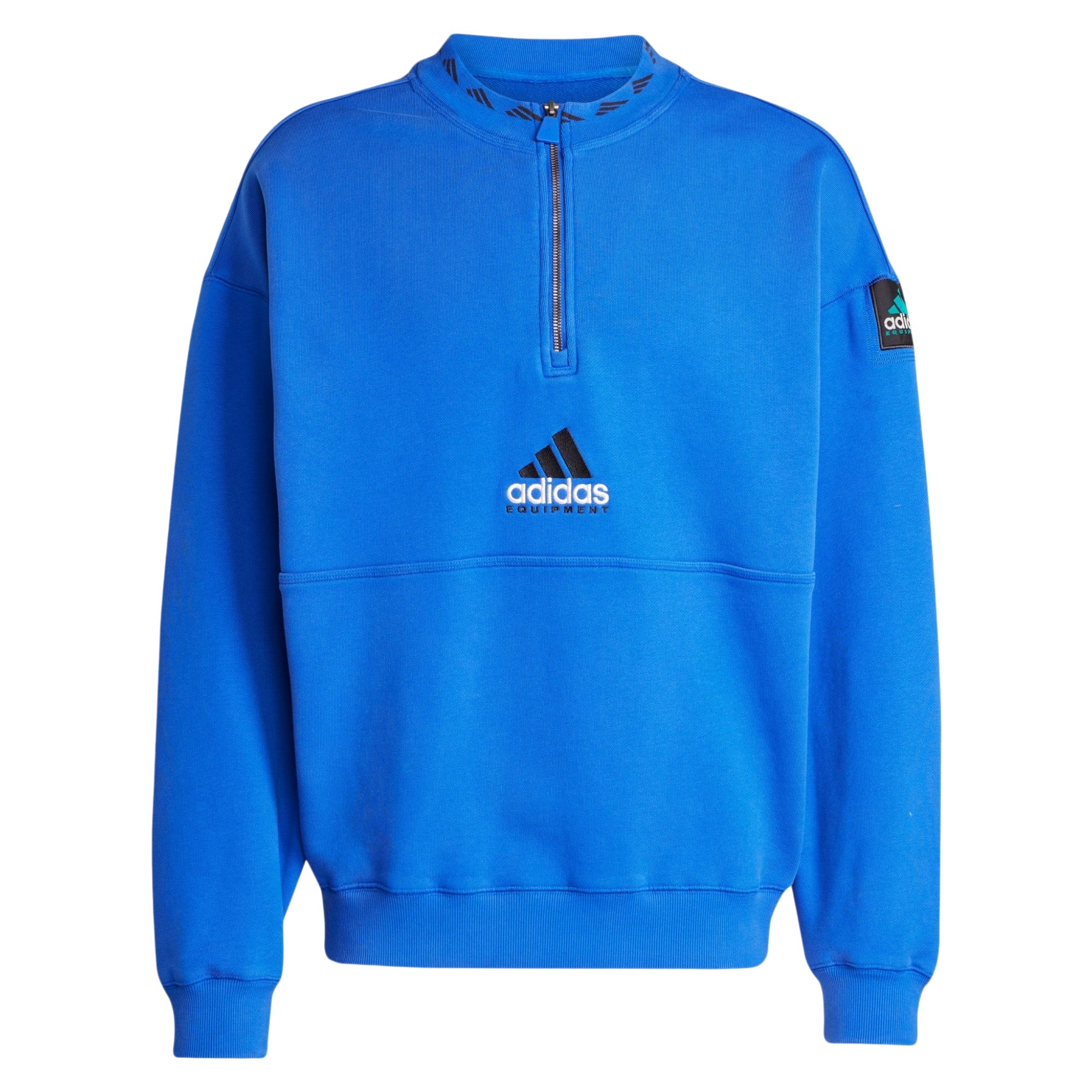 adidas Originals Men's EQT Fleece Half-Zip Sweatshirt - Equipment Blue