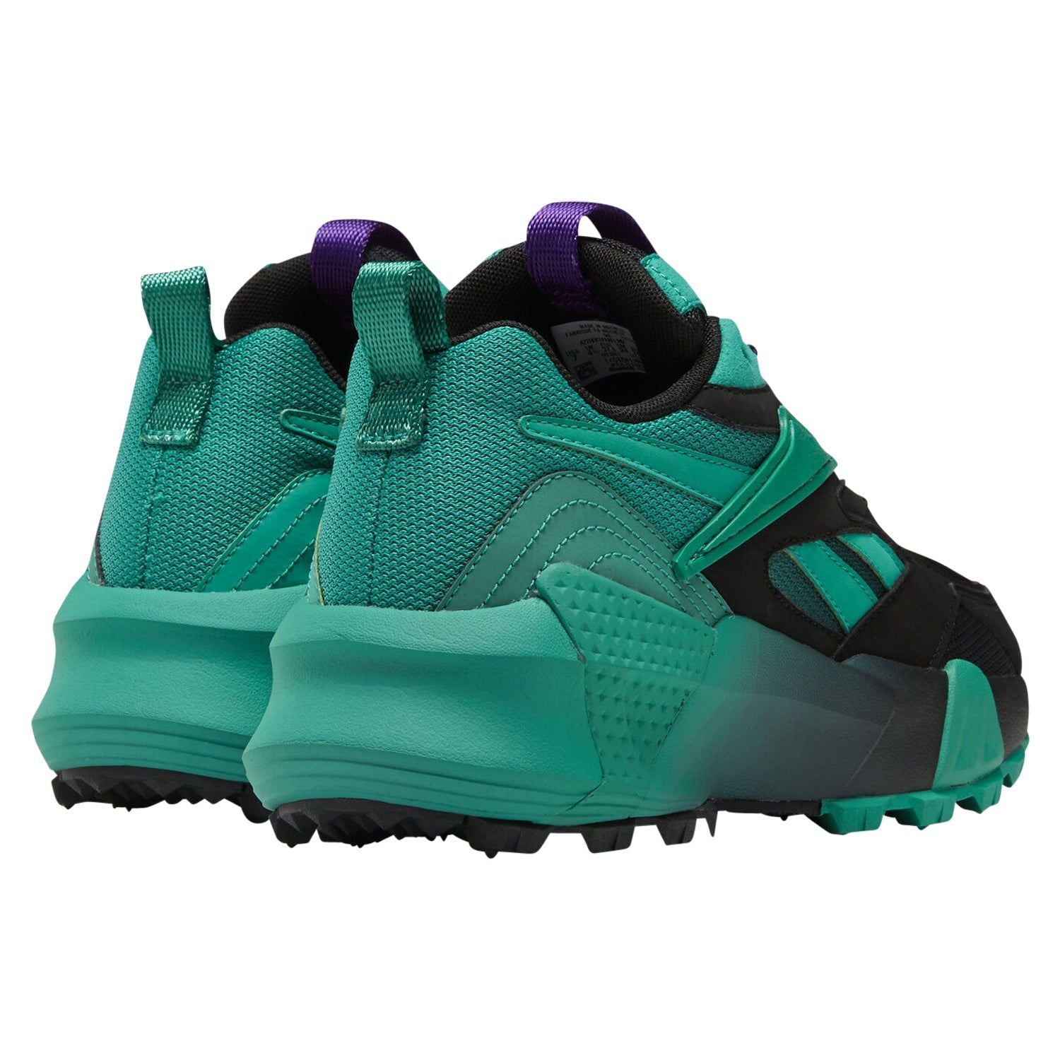 Reebok Womens Aztrek Double Mix Trail Shoes - Black/ Emerald - ViaductClothing - -