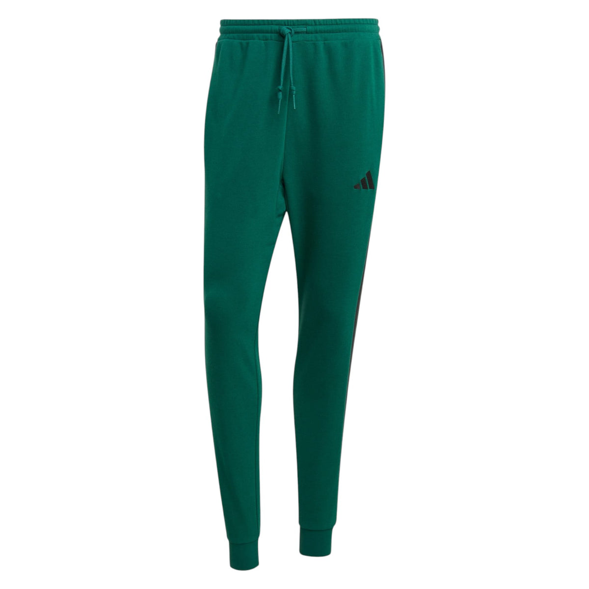 adidas Men's Essential 3-Stripes French Terry Pants - Green