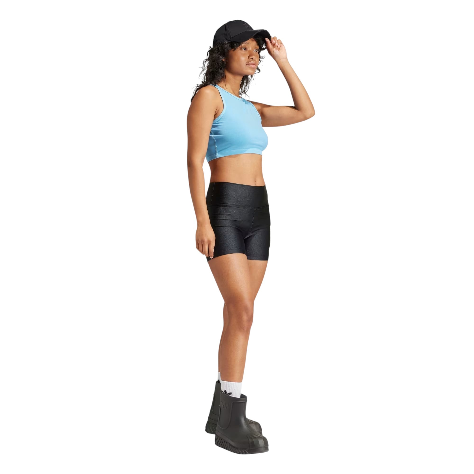 adidas Originals Essentials+ Crop Tank Top - Semi Blue Burst