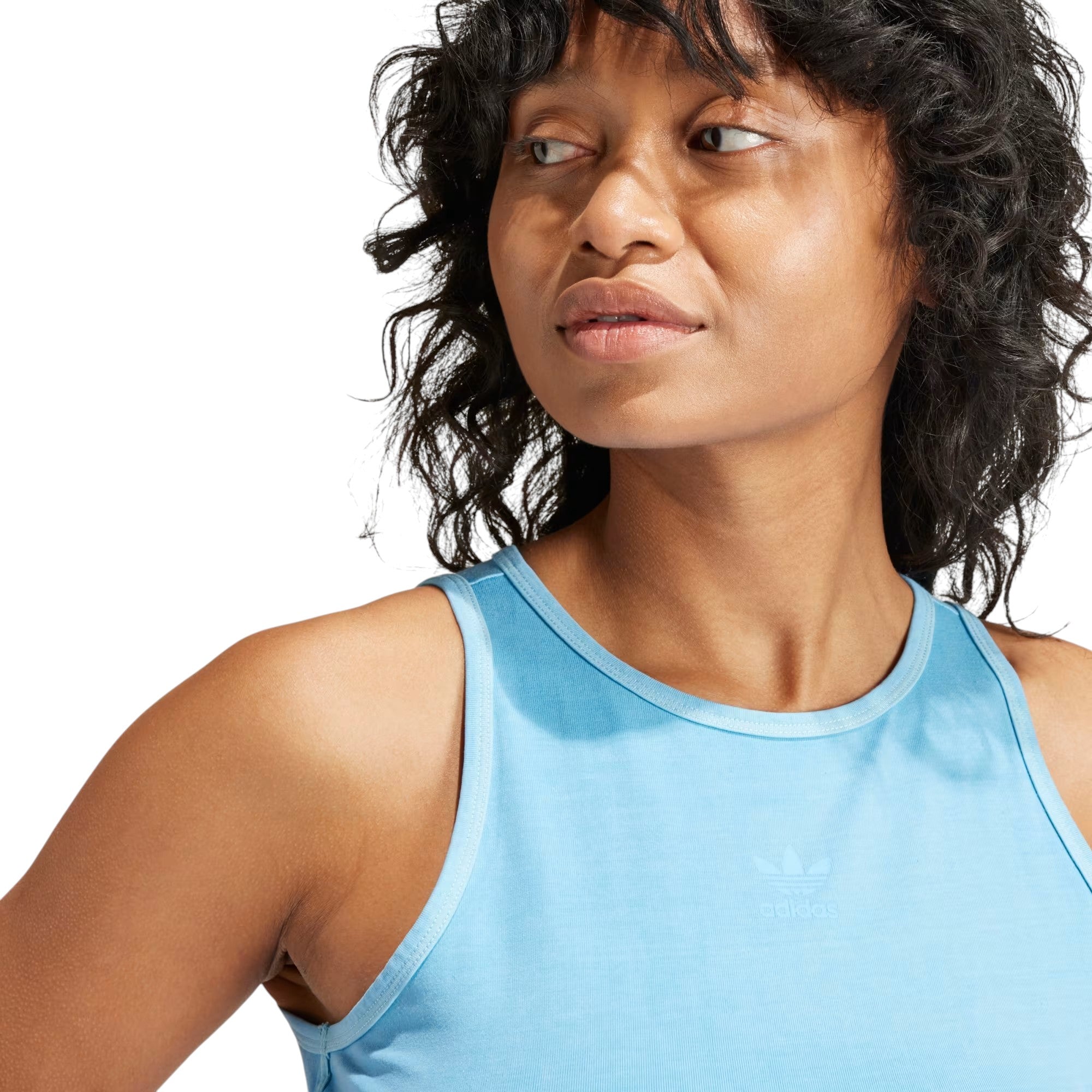 adidas Originals Essentials+ Crop Tank Top - Semi Blue Burst