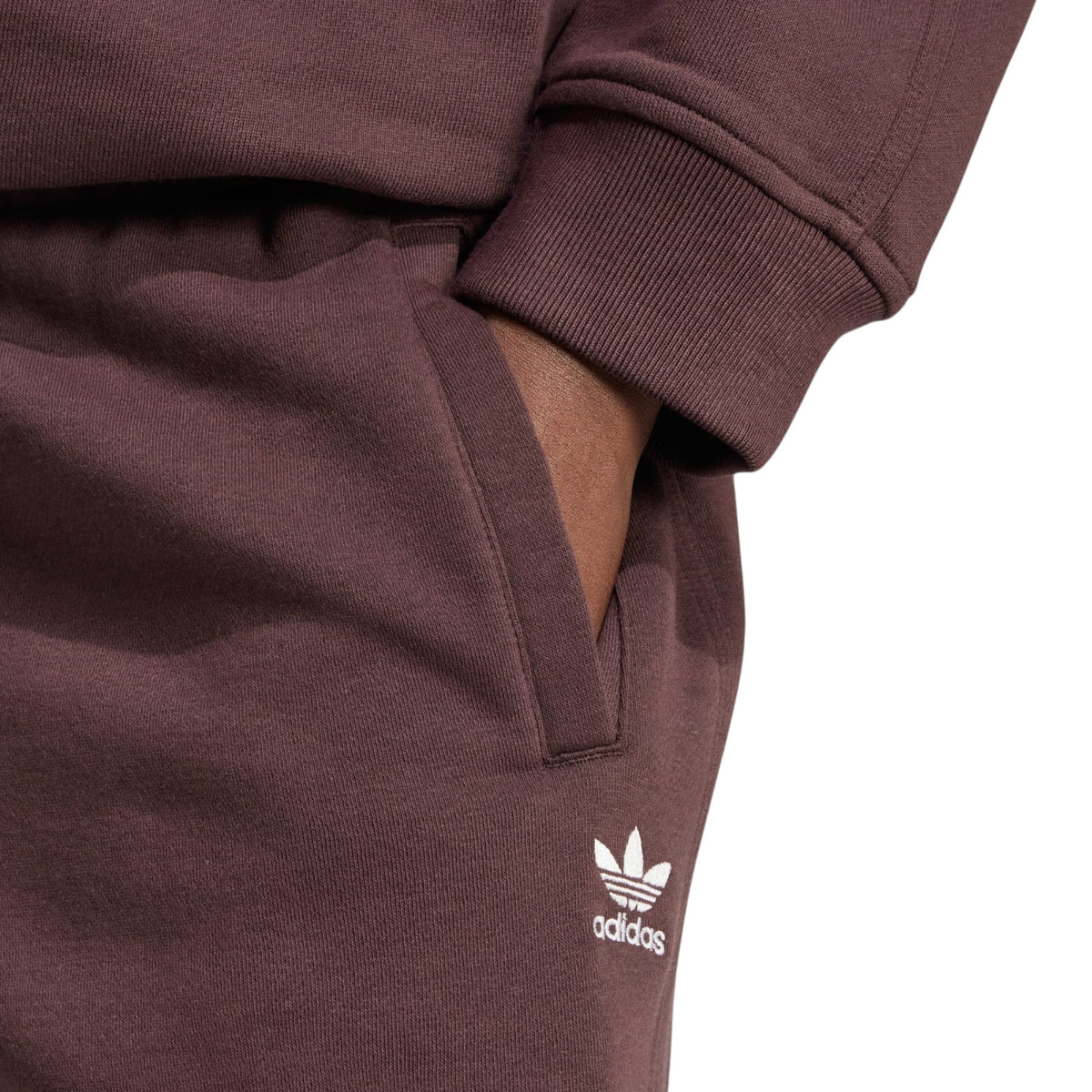 adidas Originals Women's Essentials Fleece Loose Joggers - Brown