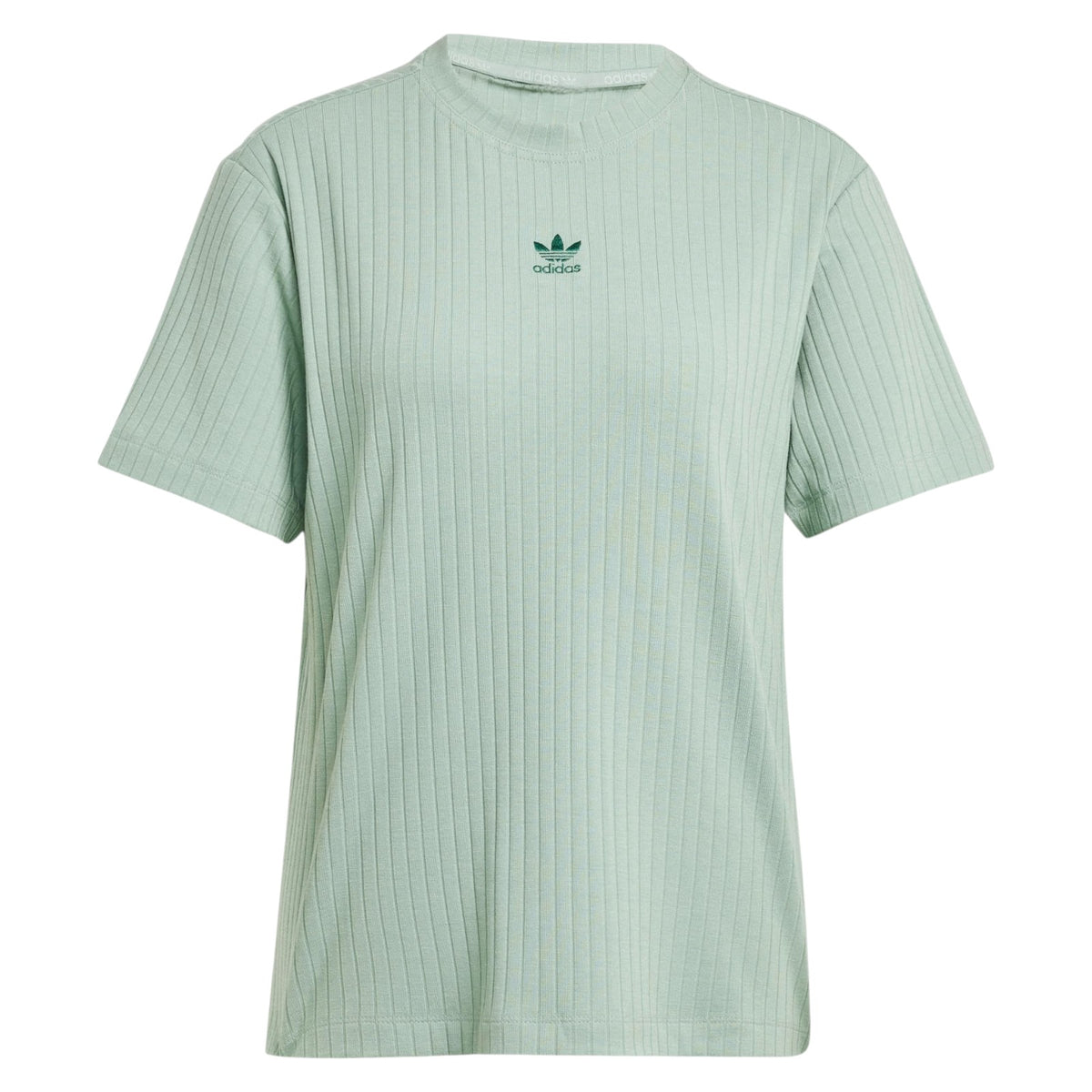 adidas Originals Women's Essentials Wide Rib Tee - Green