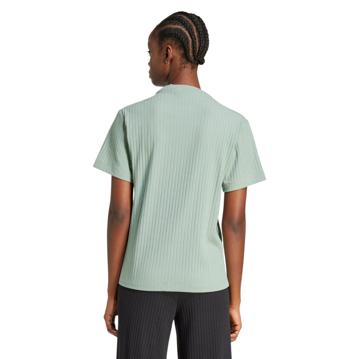 adidas Originals Women's Essentials Wide Rib Tee - Green