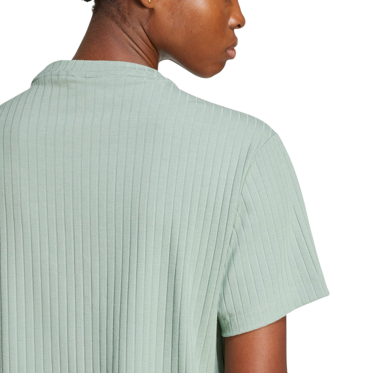 adidas Originals Women's Essentials Wide Rib Tee - Green