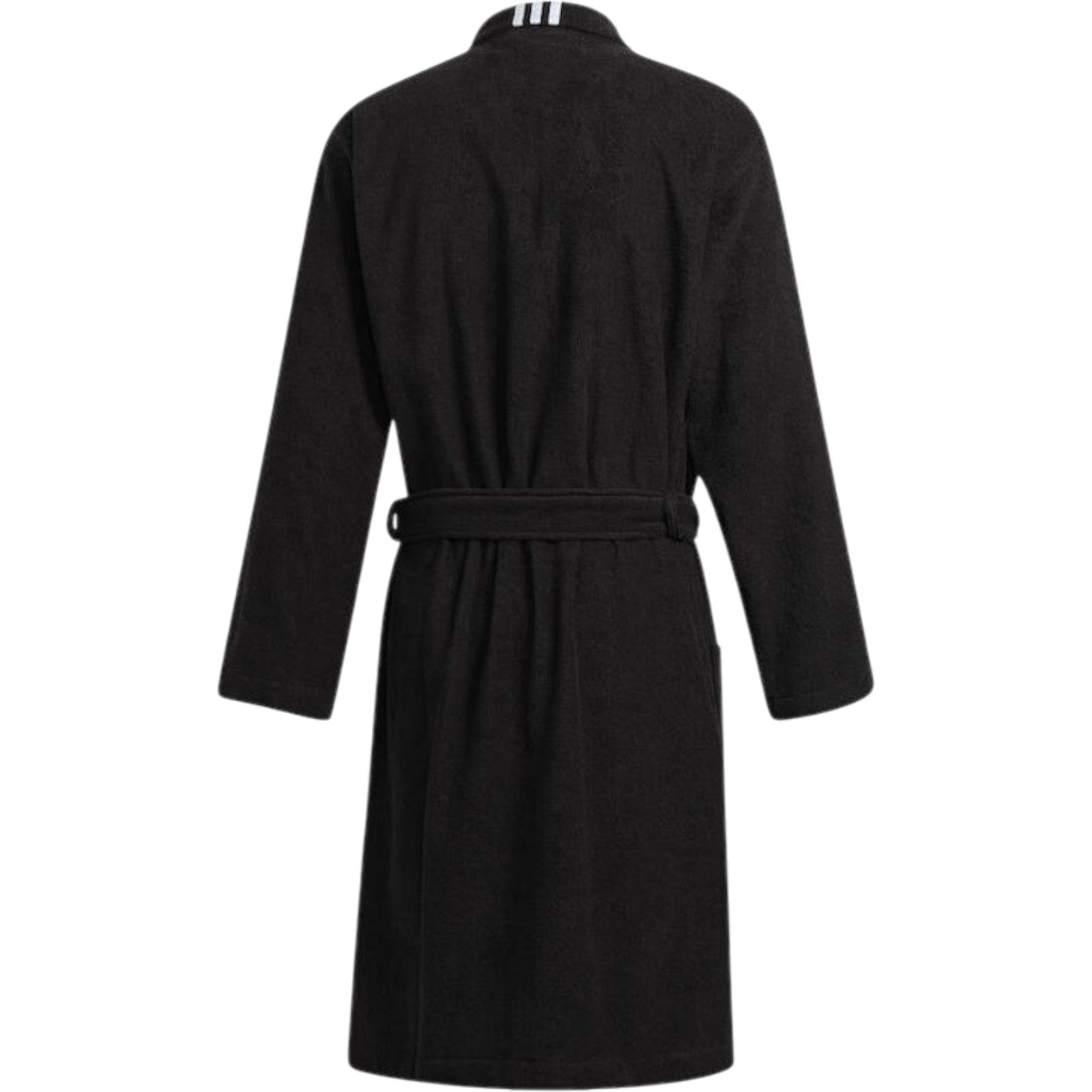 adidas Logo Bathrobe Cotton Sports - Black
