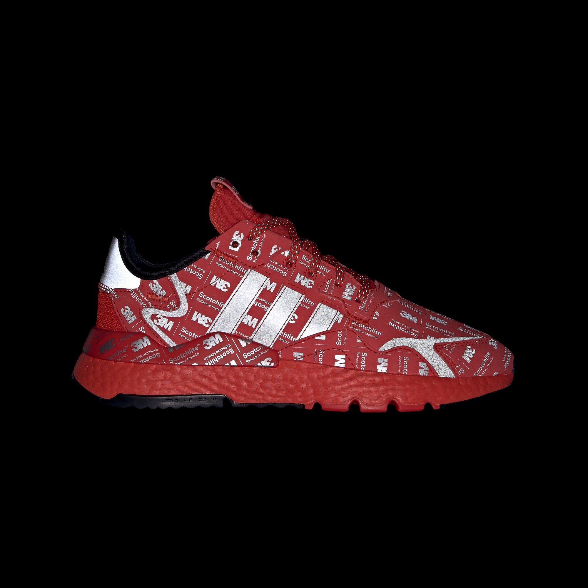 adidas Originals x 3M Nite Jogger Trainers - Hi Res Red