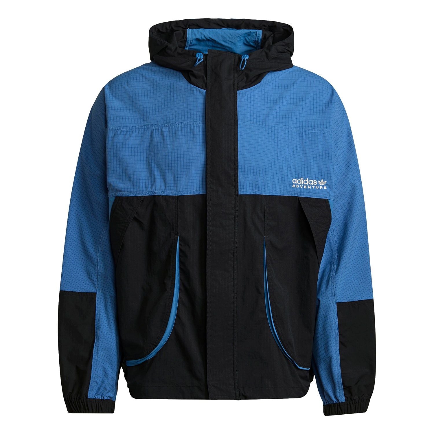 adidas Originals ADV Adventure Traverse Jacket - Black / Focus Blue - ViaductClothing - -
