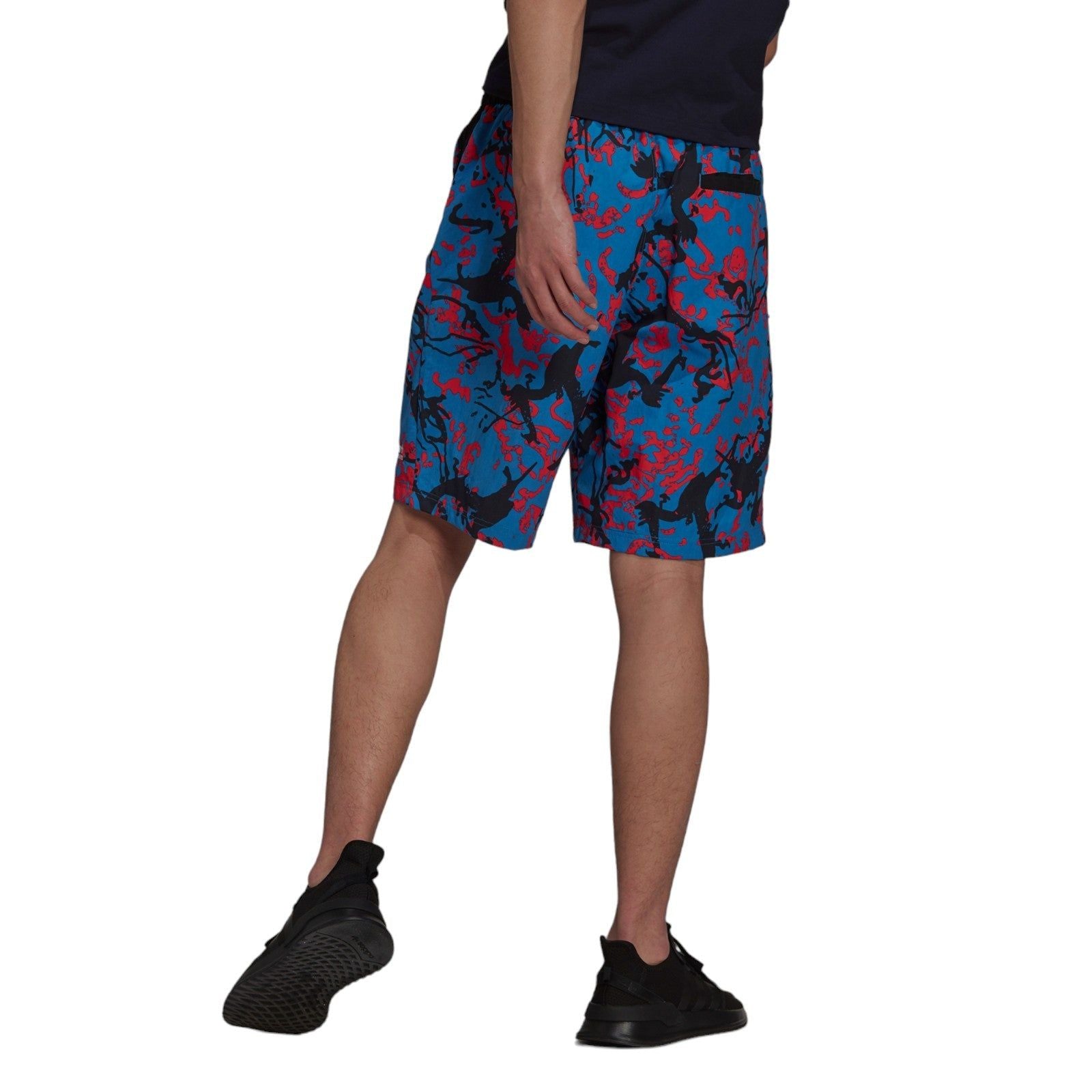 adidas Originals Adventure Archive Printed Woven Shorts - Multicolor / Focus Blue - ViaductClothing - -