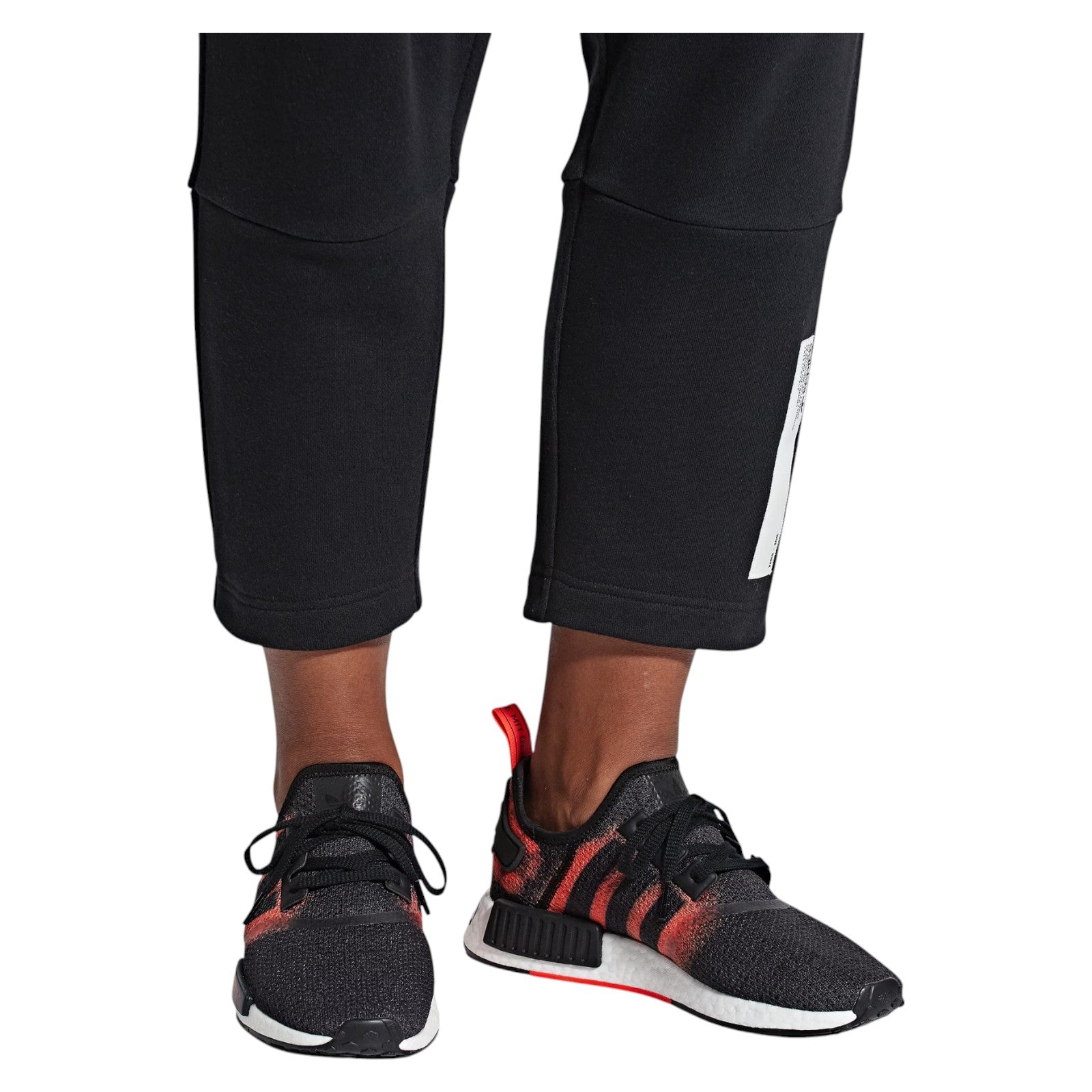 adidas Originals NMD_R1 Stencil Pack Trainers - Black Solar Red