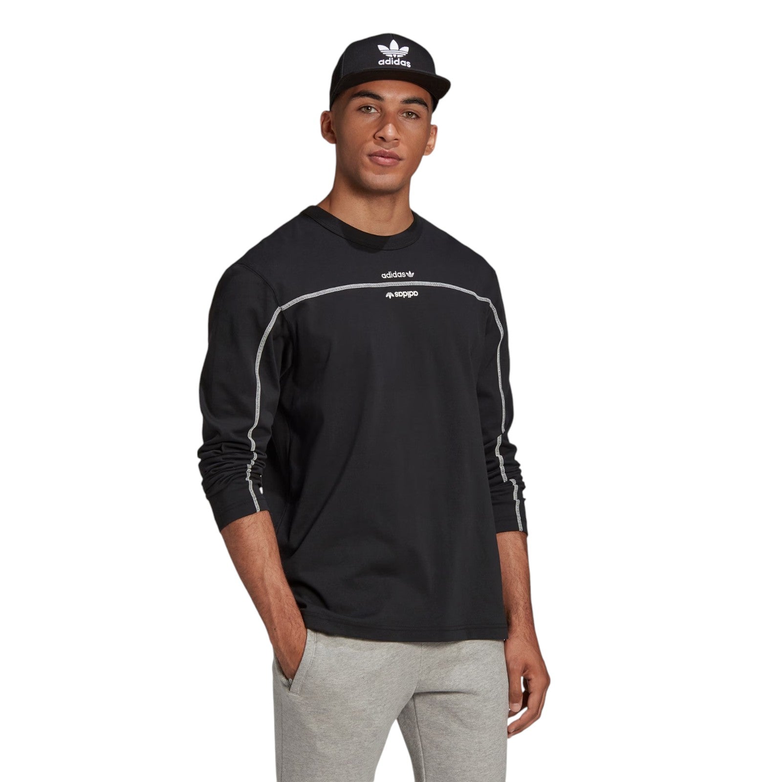 adidas Originals Long Sleeve R.Y.V Tee - Black