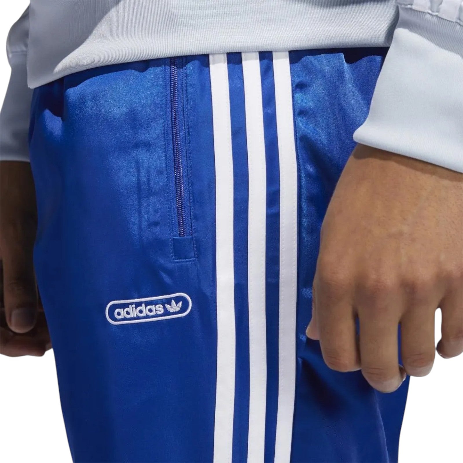 adidas Originals SPRT Satin Firebird Tracksuit Bottoms - Blue