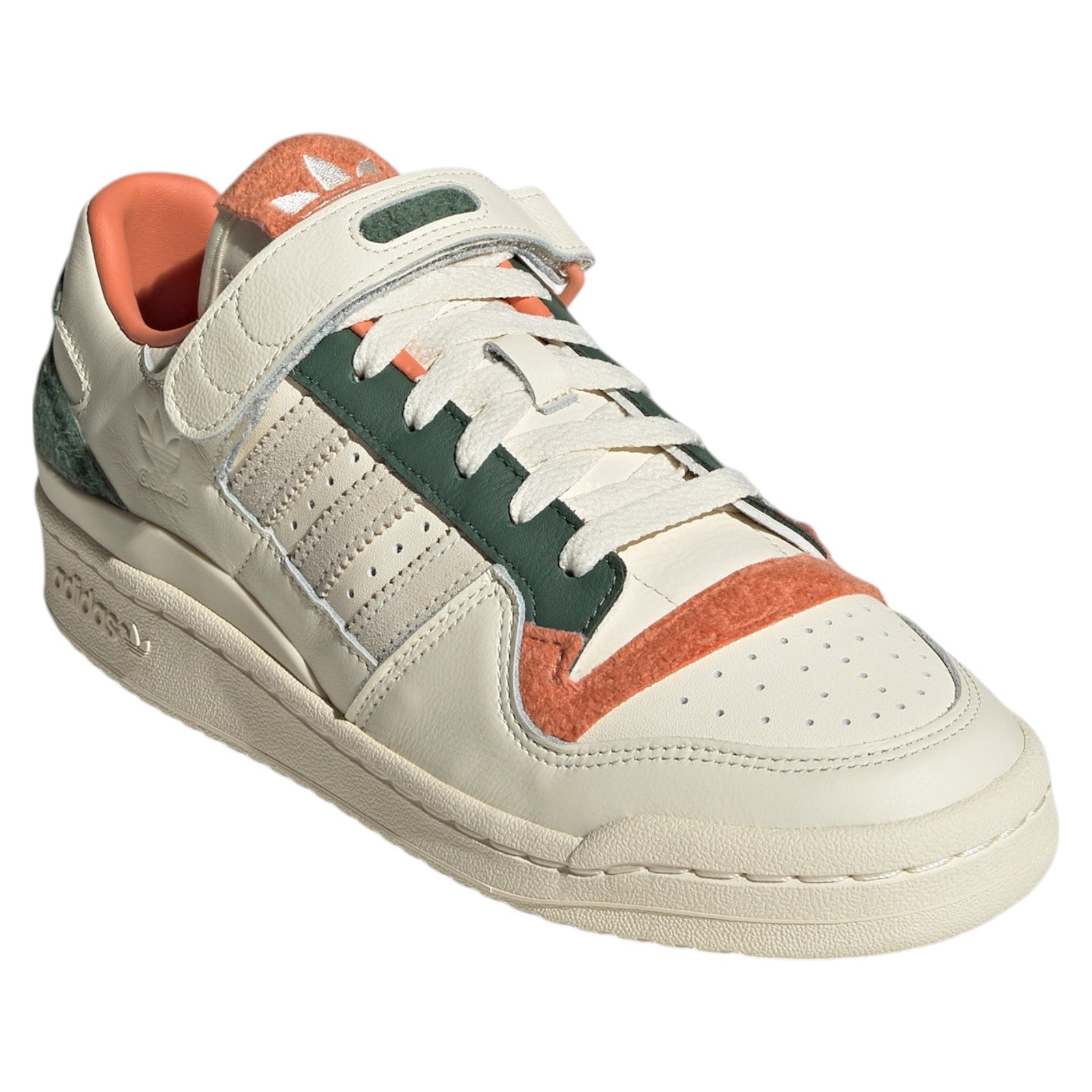 adidas Originals Womens Forum 84 Low Fleece Shoes - Cream Green