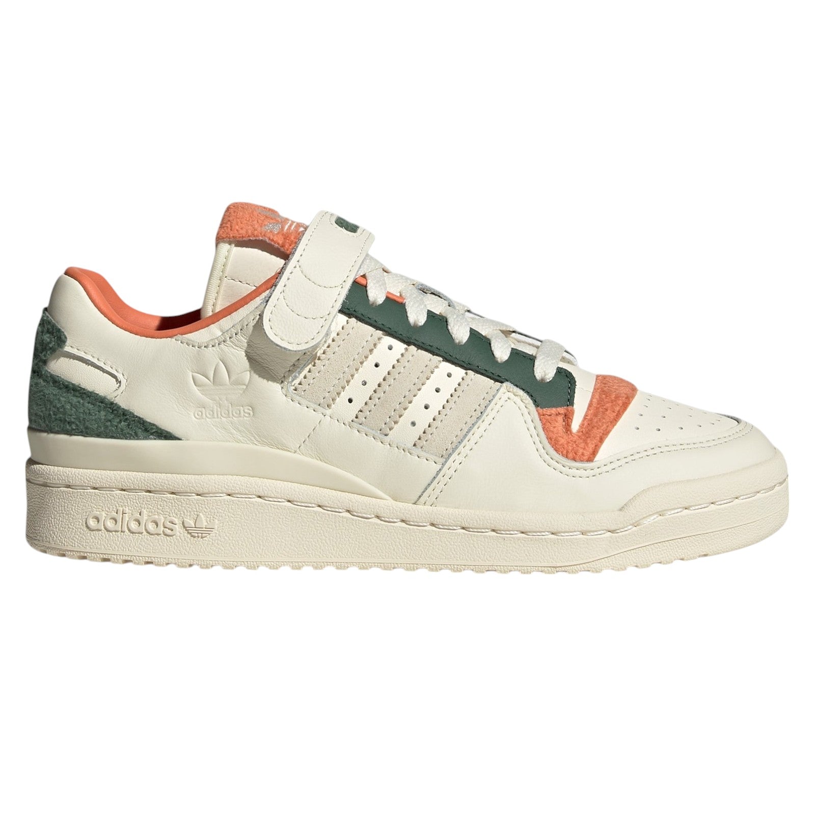 adidas Originals Womens Forum 84 Low Fleece Shoes - Cream Green