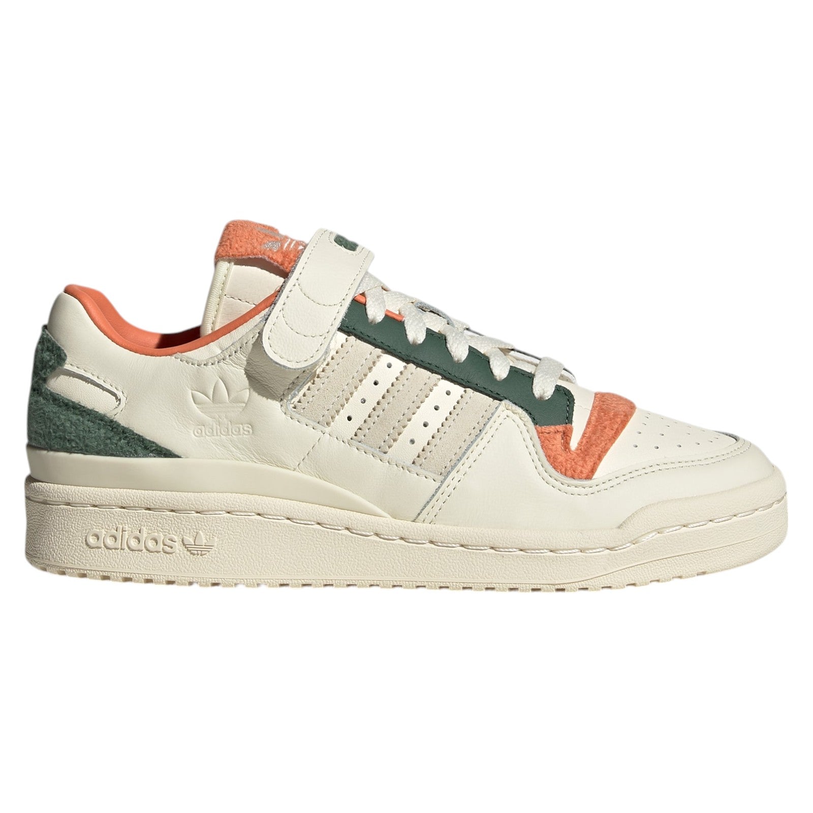 adidas Originals Womens Forum 84 Low Fleece Shoes - Cream Green