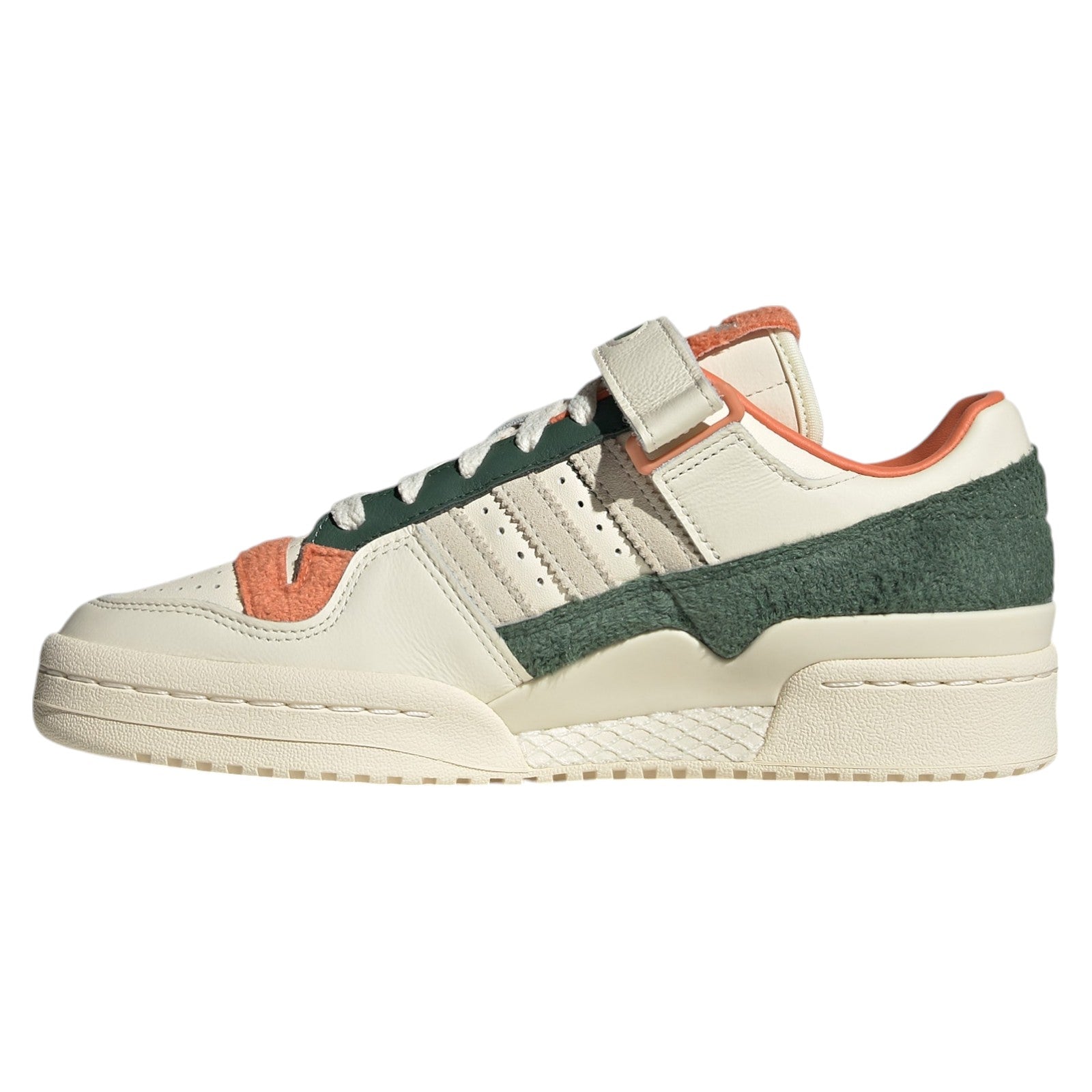adidas Originals Womens Forum 84 Low Fleece Shoes - Cream Green