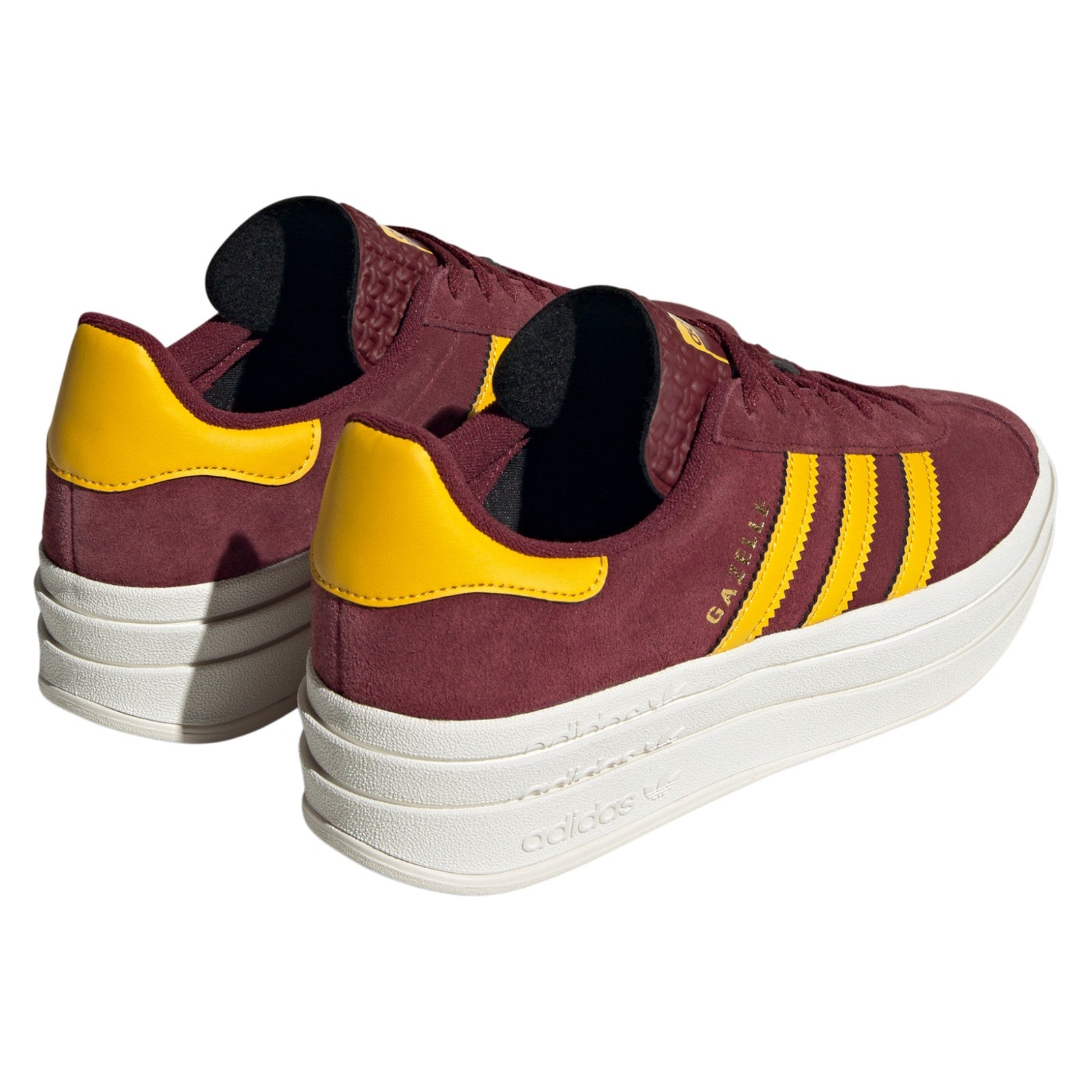 adidas Originals Womens Gazelle Bold Shoes - Shadow Red / Bold Gold
