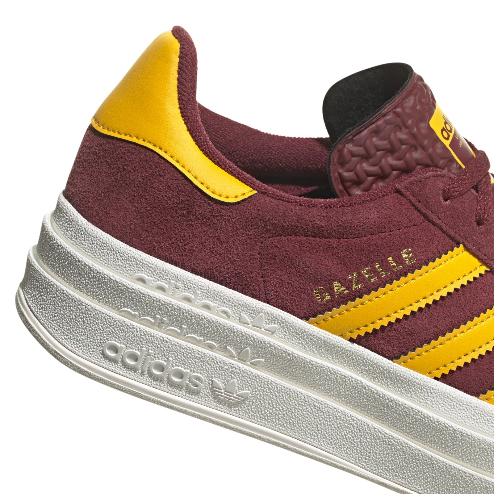 adidas Originals Womens Gazelle Bold Shoes - Shadow Red / Bold Gold