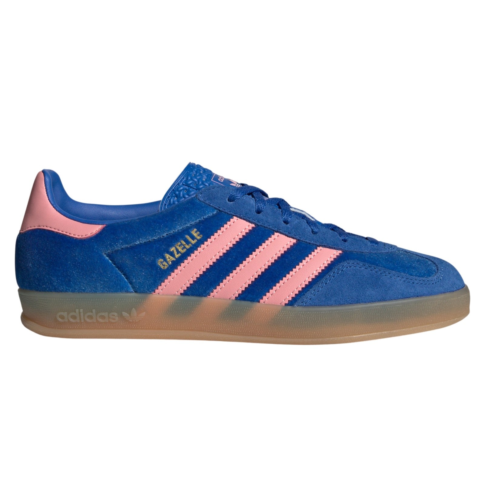adidas Womens Gazelle Indoor Shoes - Blue / Semi Pink Spark / Gum