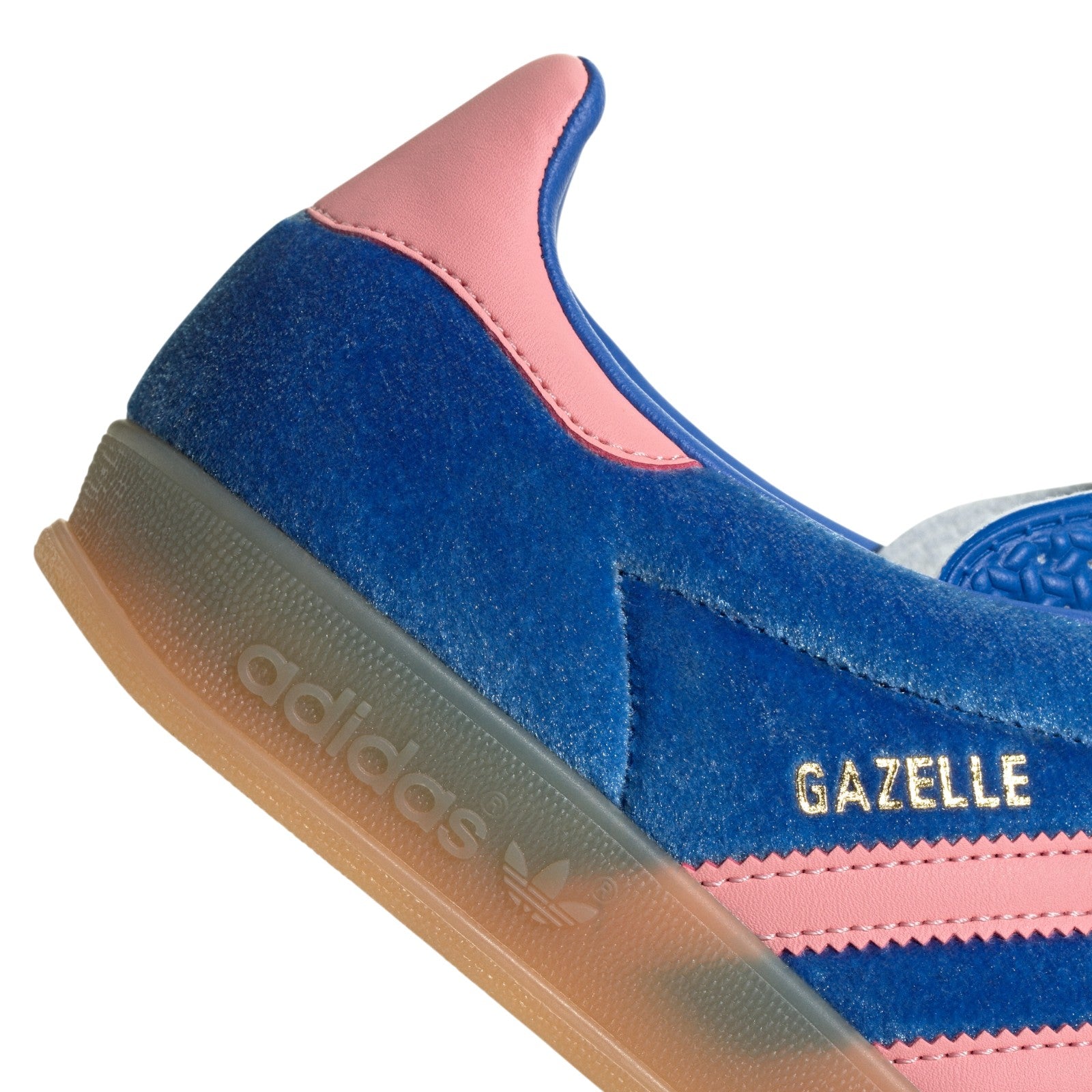 adidas Womens Gazelle Indoor Shoes - Blue / Semi Pink Spark / Gum