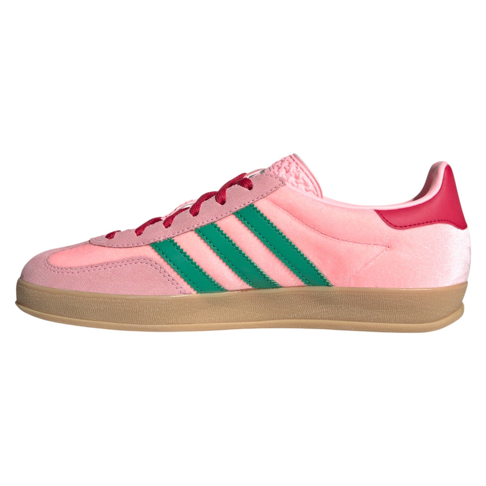 adidas Originals Womens Gazelle Indoor Shoes - Glow Pink / Court Green