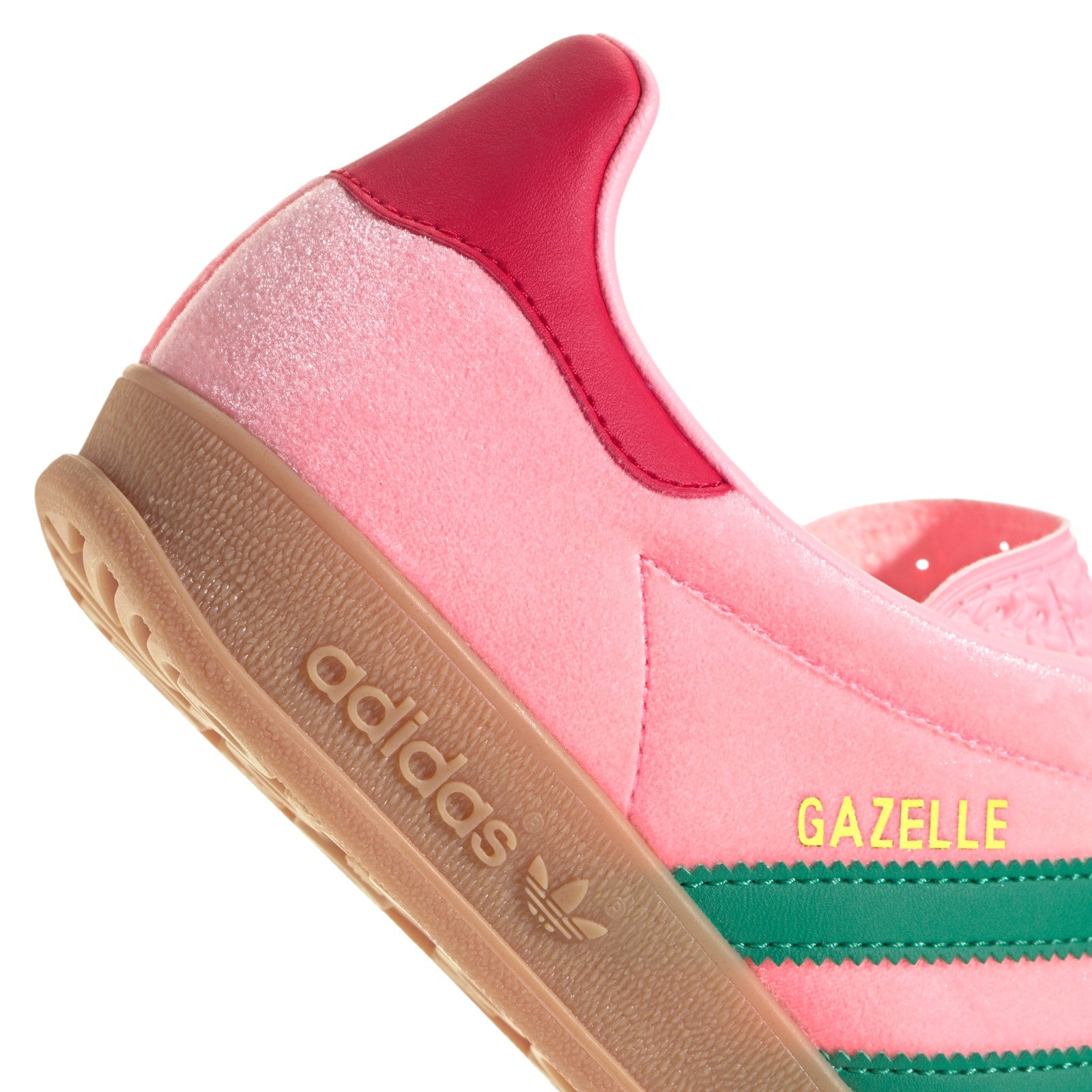 adidas Originals Womens Gazelle Indoor Shoes - Glow Pink / Court Green