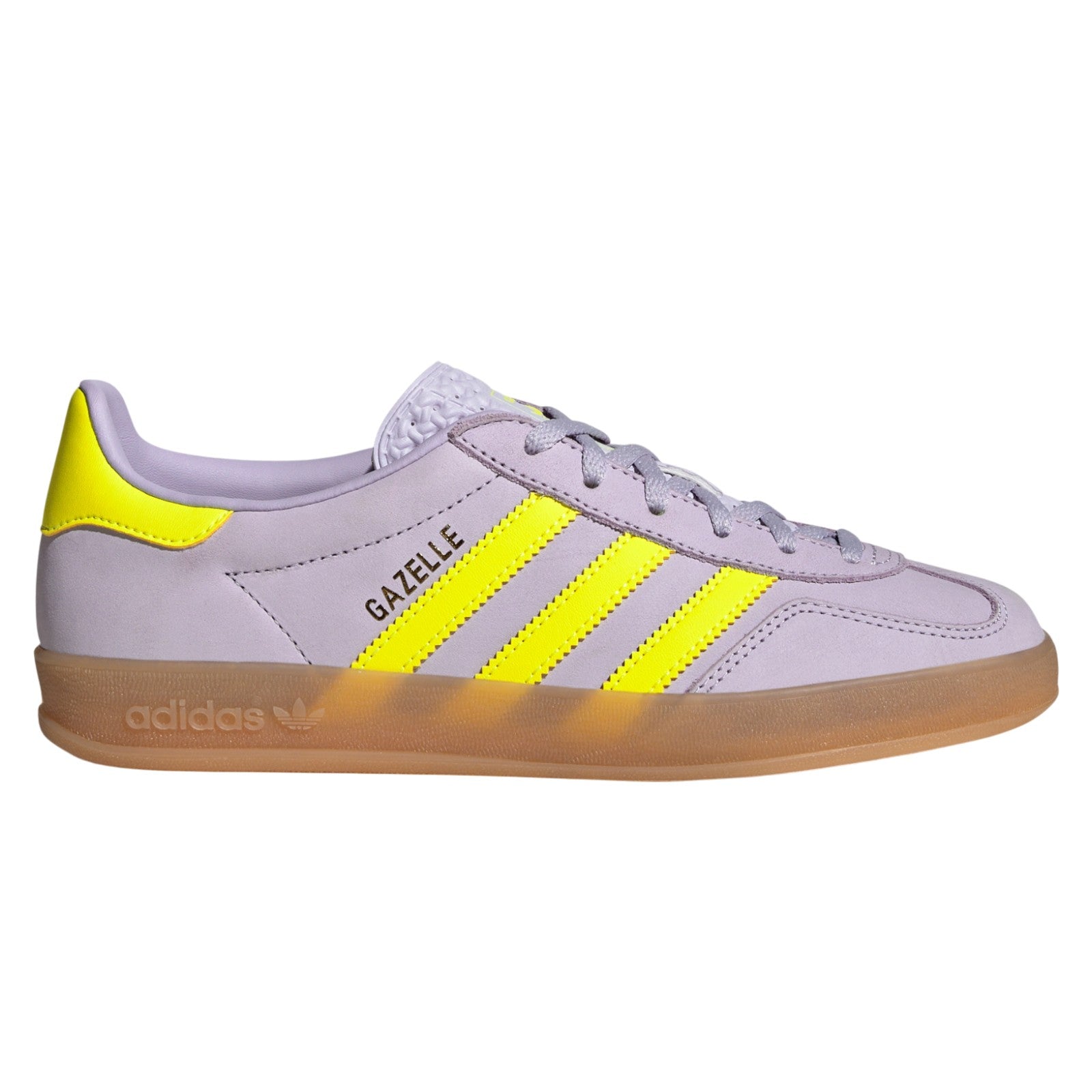 adidas Originals Womens Gazelle Indoor Shoes - Purple / Solar Yellow