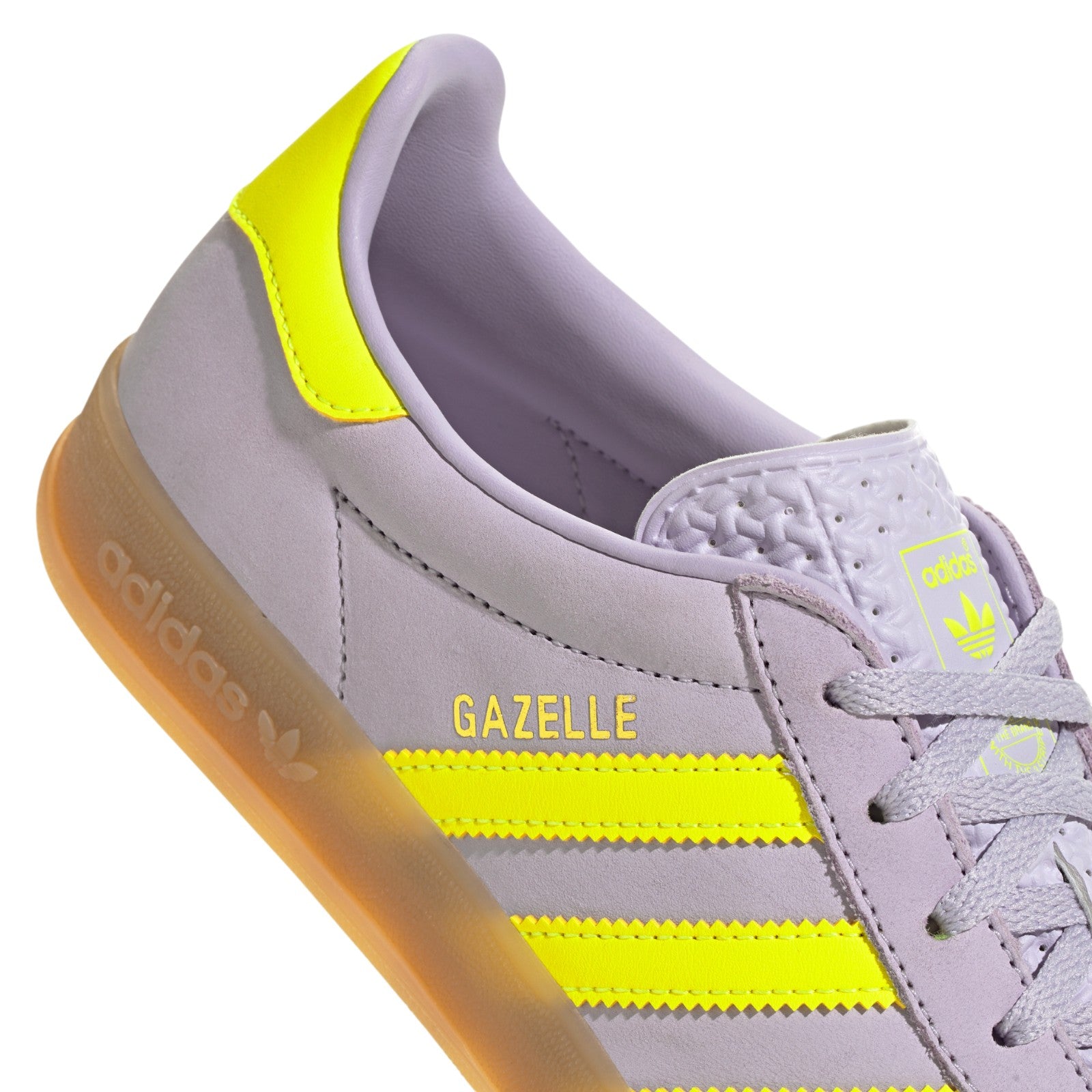 adidas Originals Womens Gazelle Indoor Shoes - Purple / Solar Yellow