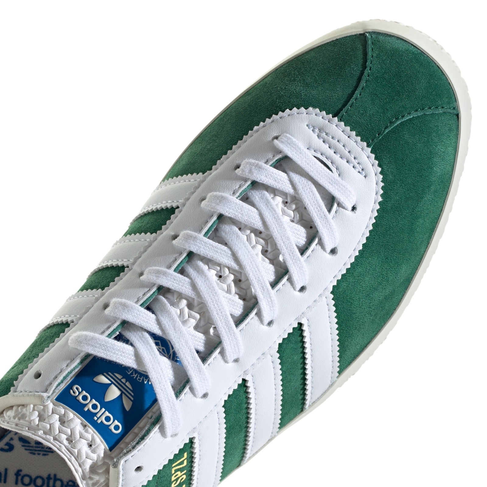adidas Originals Gazelle SPZL Shoes - Dark Green / Cloud White