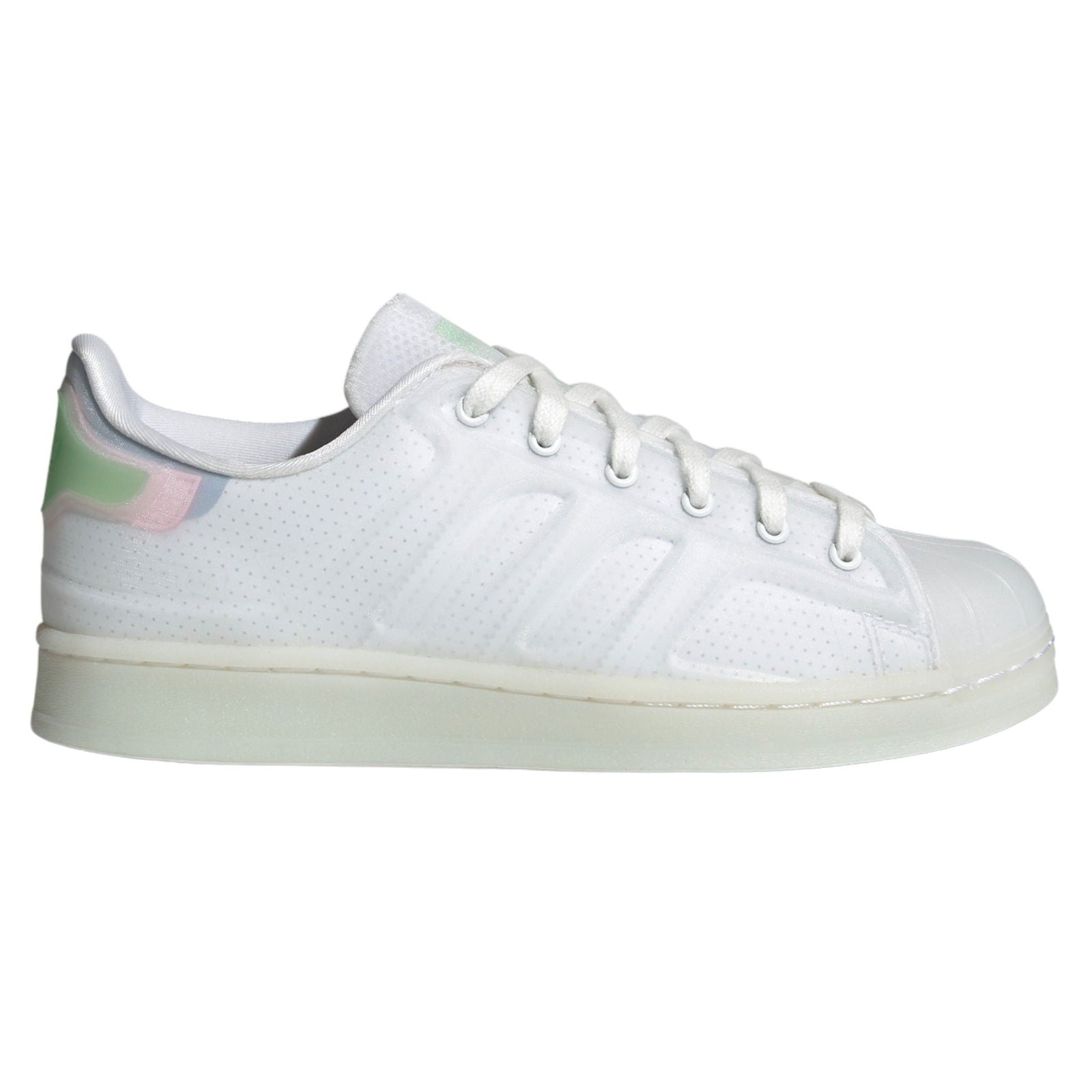 adidas Originals Women's Superstar Futureshell Shoes - Cloud White / Glory Mint - ViaductClothing - -