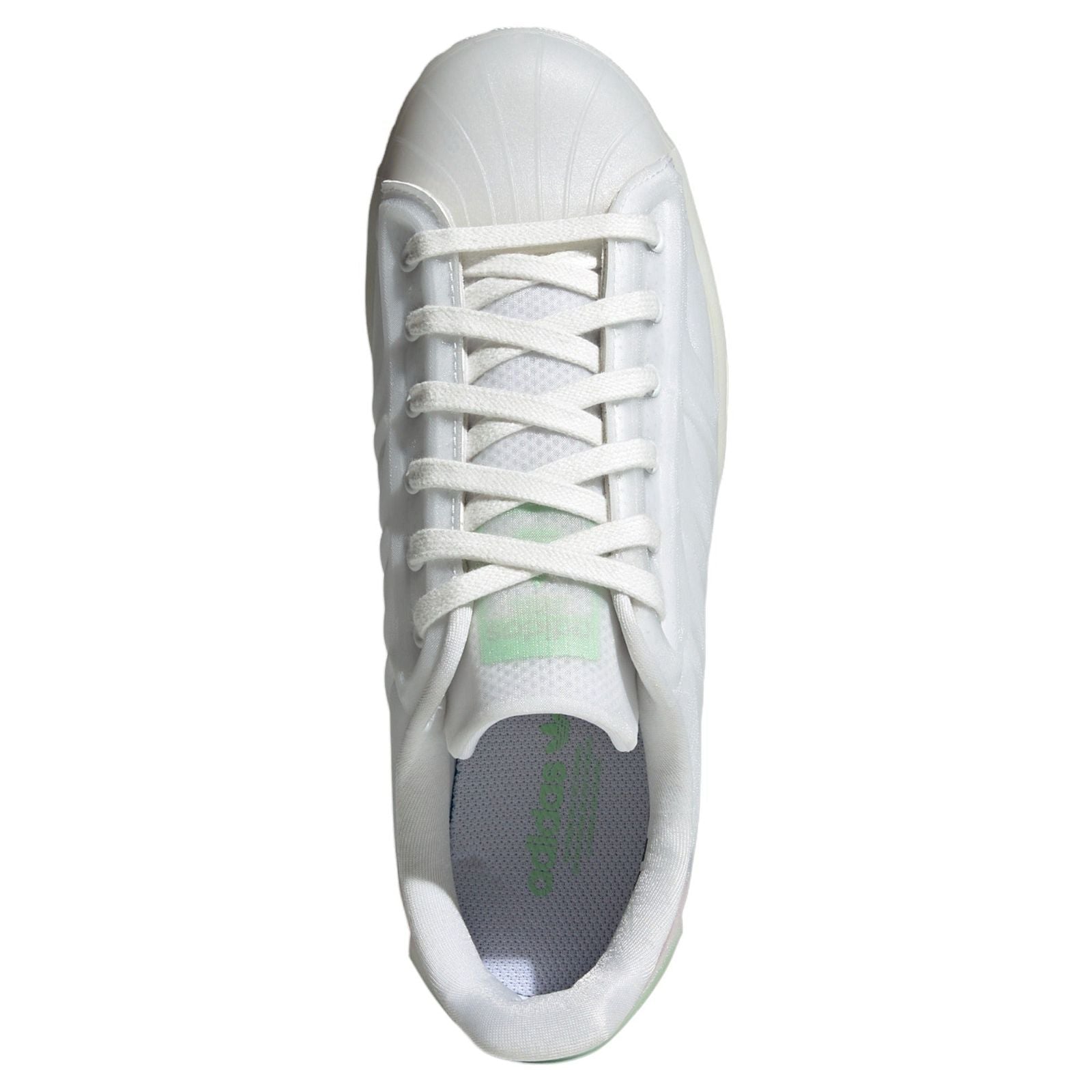 adidas Originals Women's Superstar Futureshell Shoes - Cloud White / Glory Mint - ViaductClothing - -