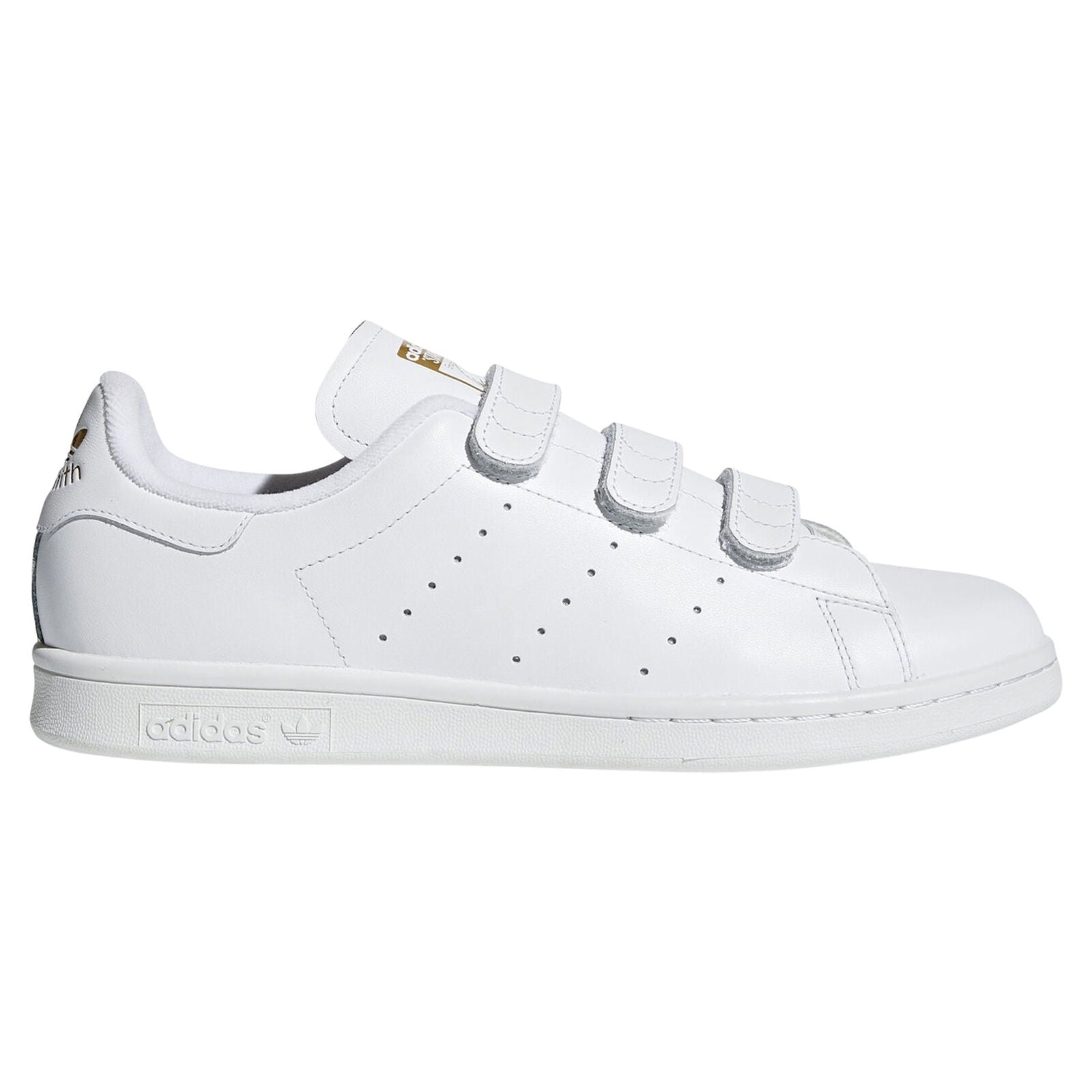 adidas Originals Stan Smith CF Shoes - White/Gold - ViaductClothing - -