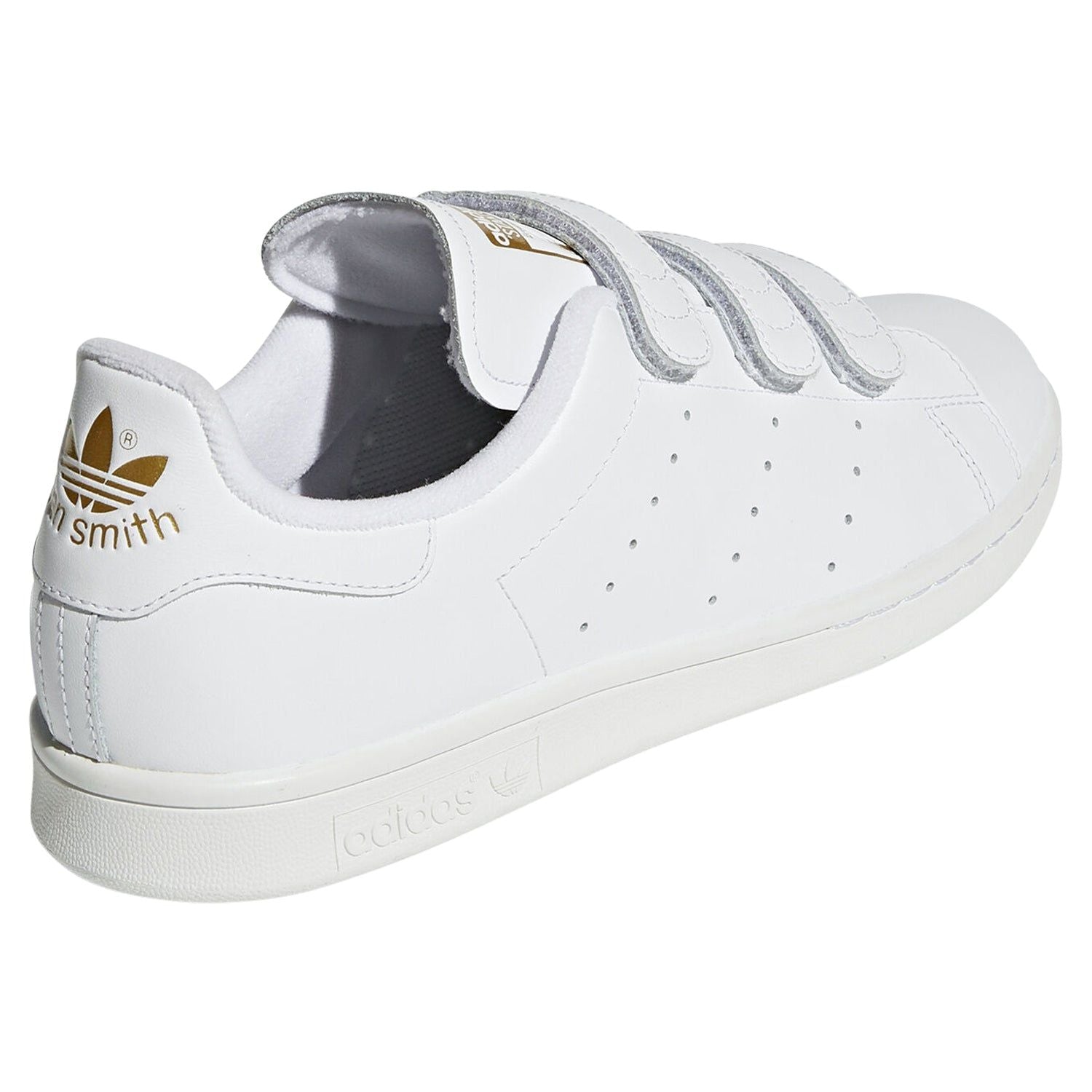 adidas Originals Stan Smith CF Shoes - White/Gold - ViaductClothing - -