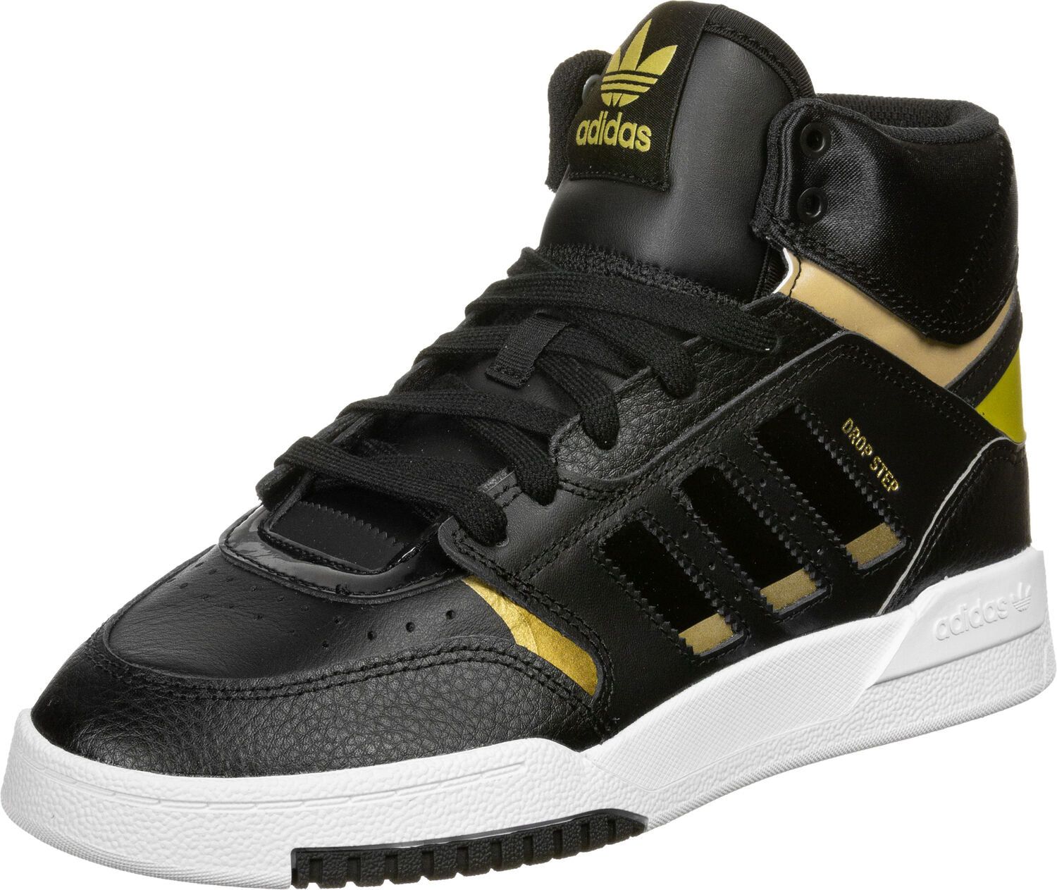 adidas Originals Womens Drop Step Shoes - Black/Gold - ViaductClothing - -