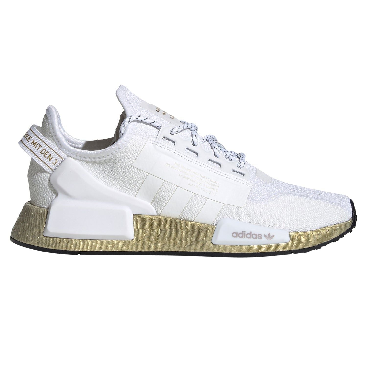 adidas Originals Womens NMD_R1 V2 Shoes - Cloud White / Gold - ViaductClothing - -