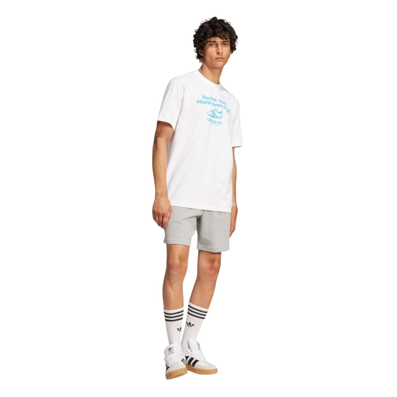 adidas Originals Men's Voulez-Vous Graphic T-Shirt - White