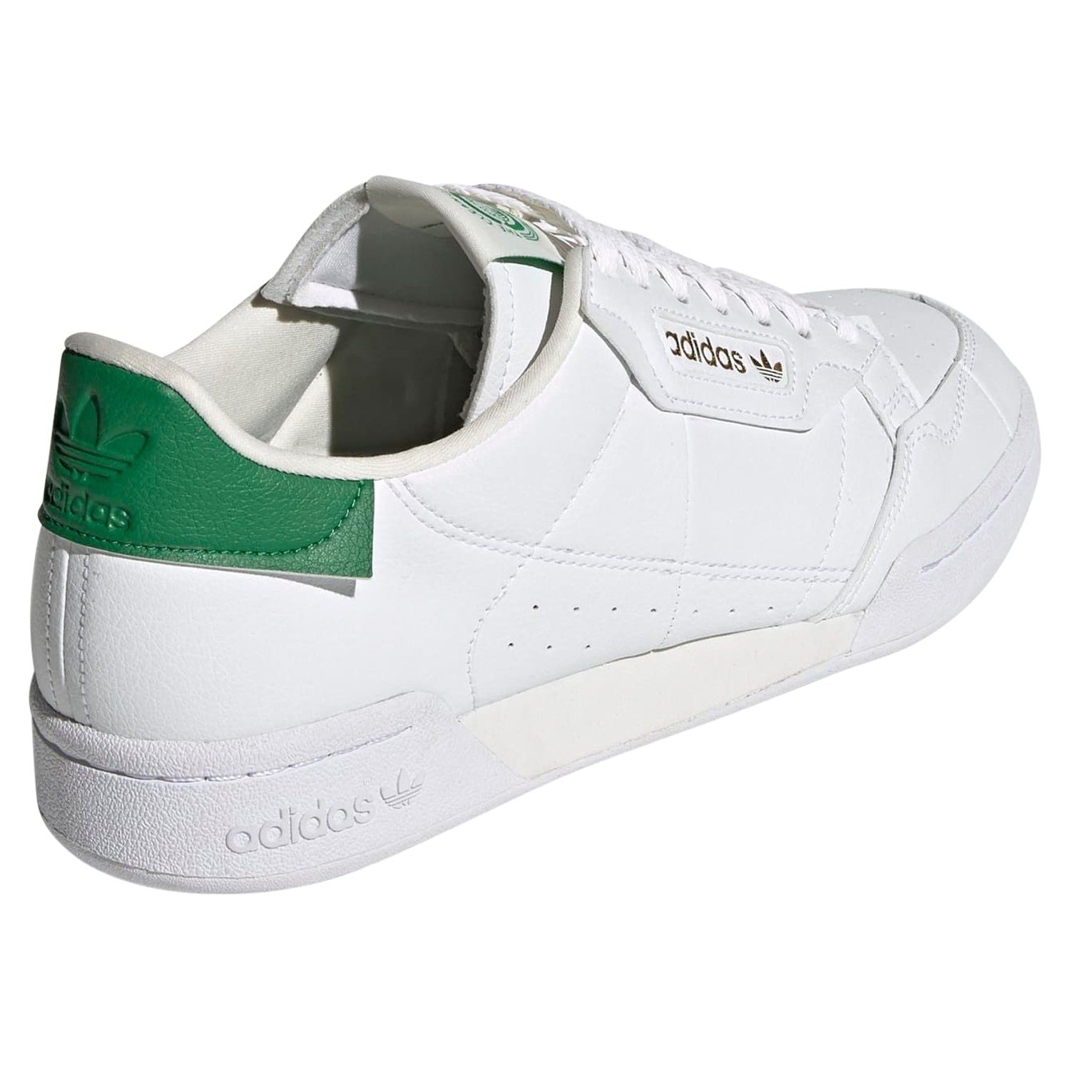 adidas Originals Continental 80 Shoes - Cloud White / Green - ViaductClothing - -