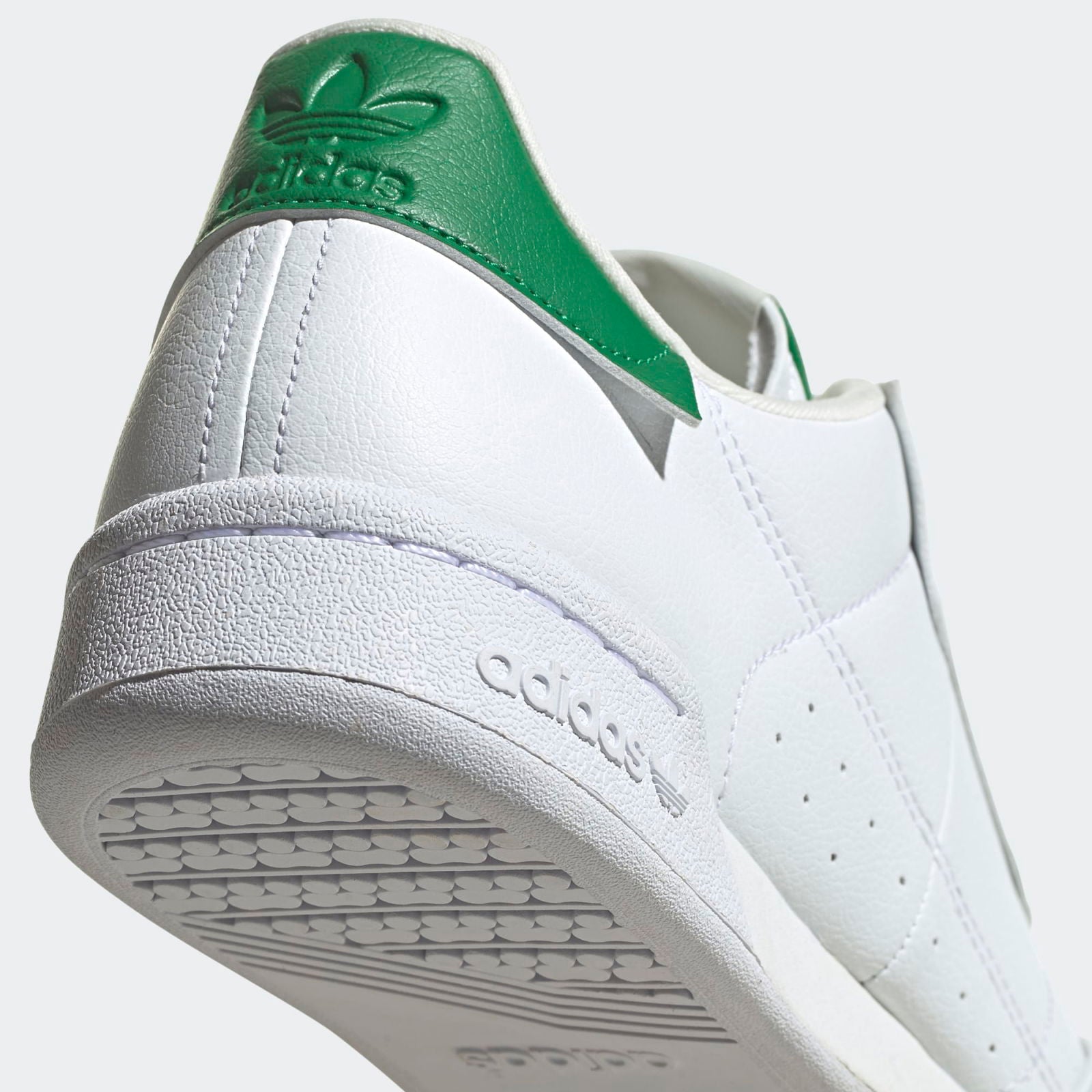 adidas Originals Continental 80 Shoes - Cloud White / Green - ViaductClothing - -