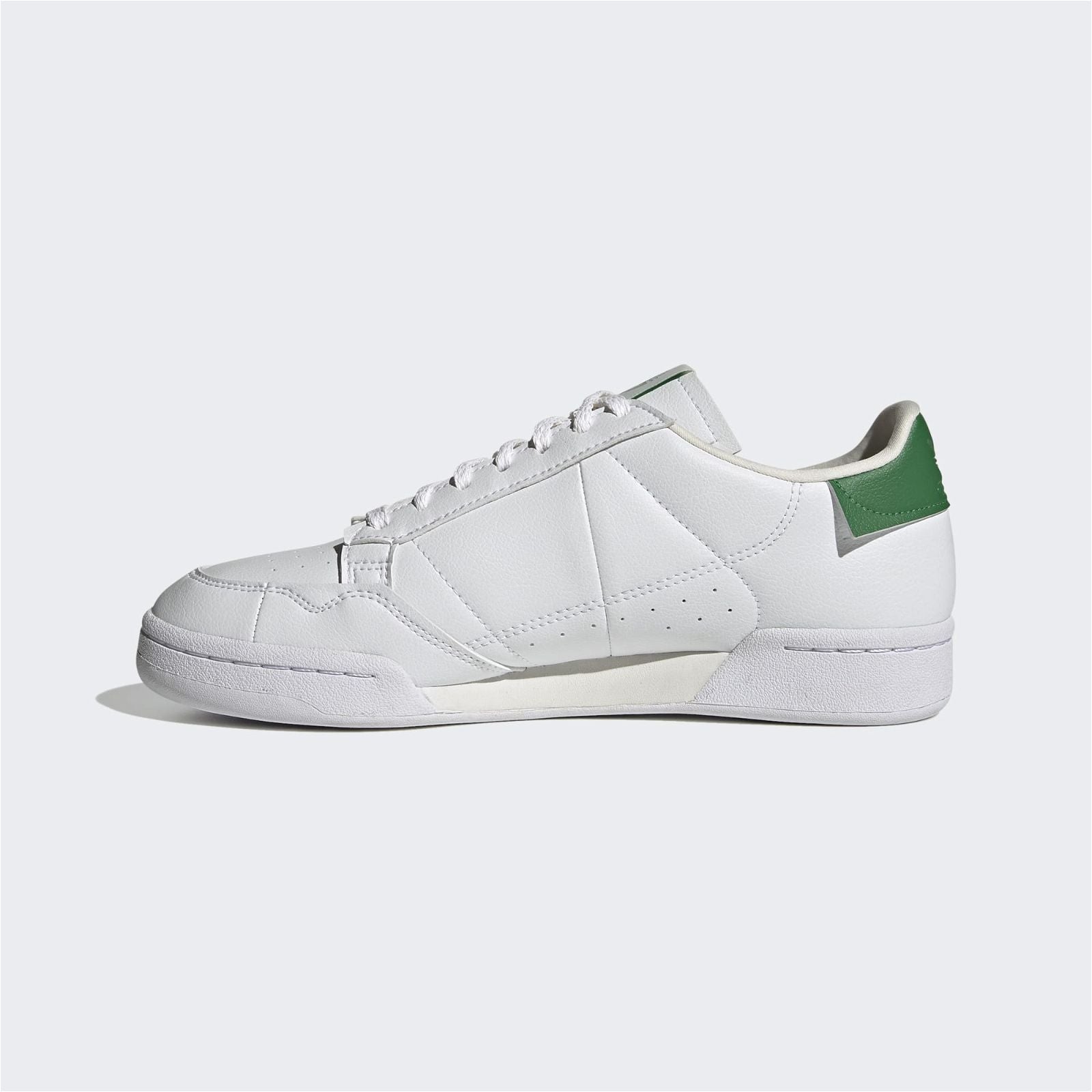 adidas Originals Continental 80 Shoes - Cloud White / Green - ViaductClothing - -