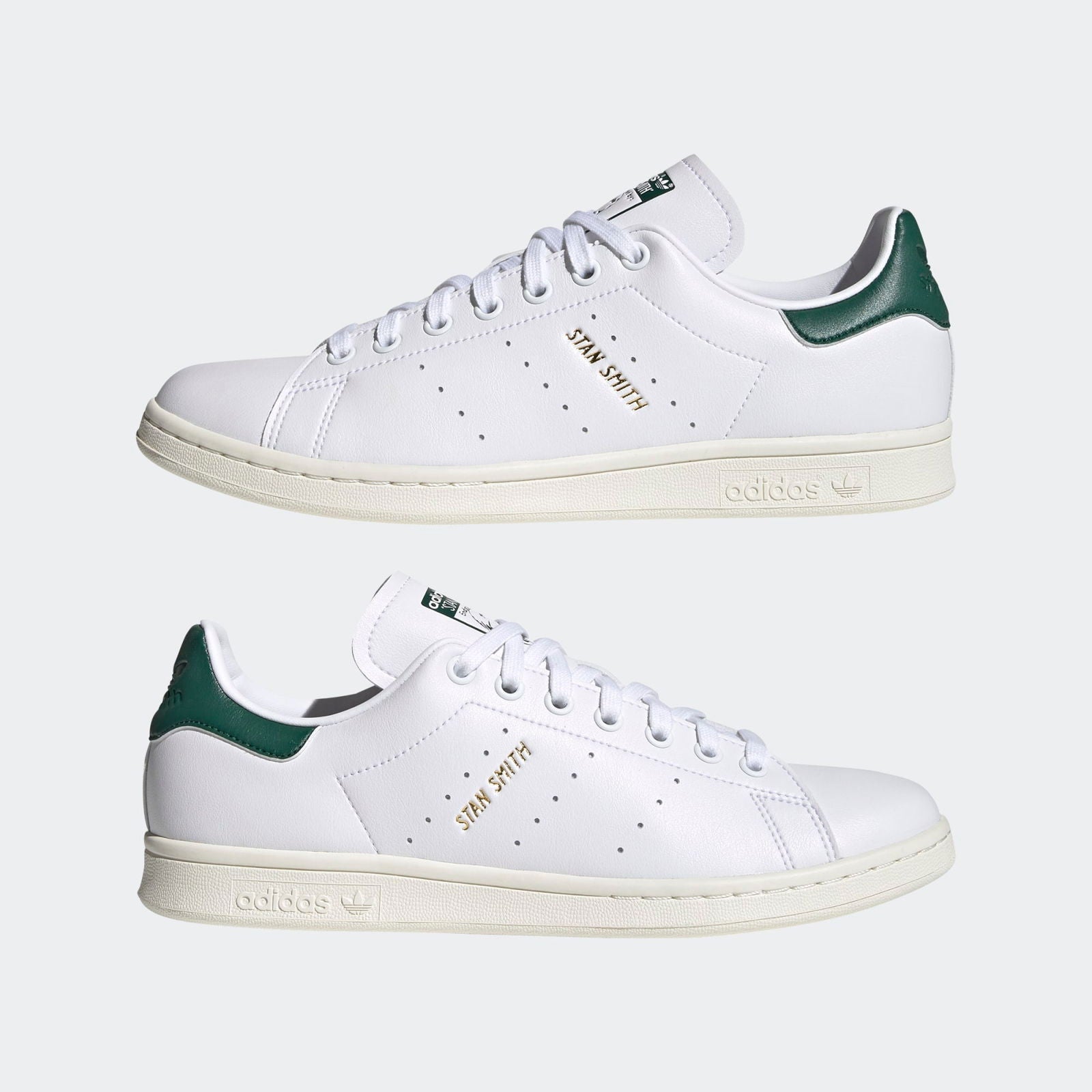 adidas Originals Unisex Stan Smith Shoes - White / Green - ViaductClothing - -