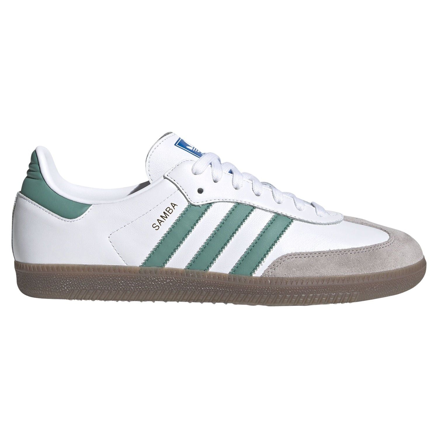 adidas Samba OG Shoes - White/Green - ViaductClothing - -