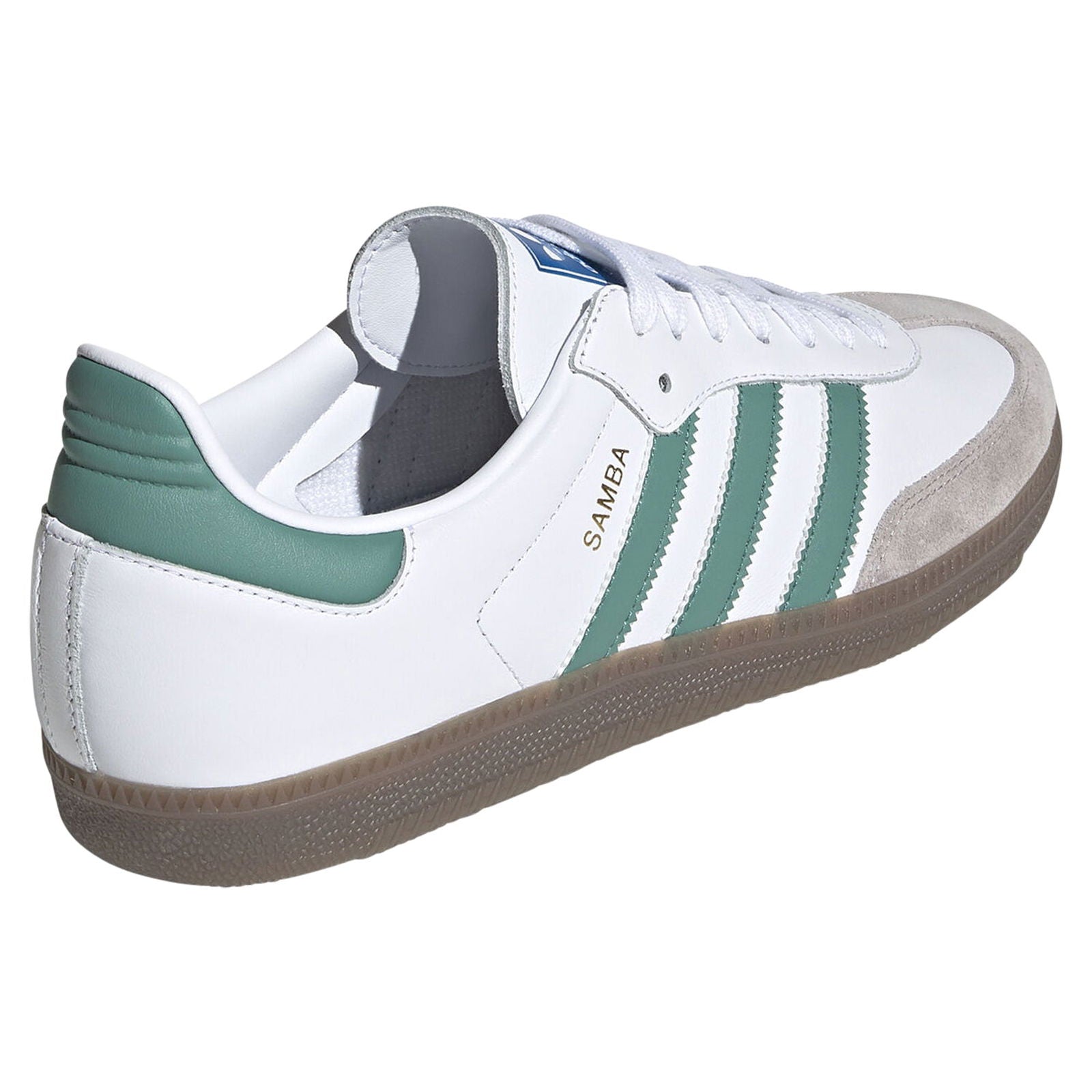 adidas Samba OG Shoes - White/Green - ViaductClothing - -