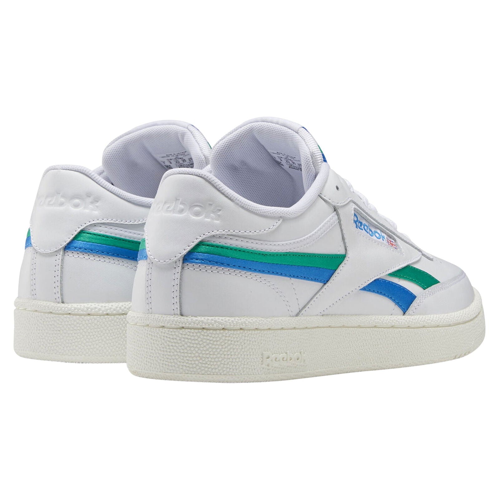 Reebok Classics Club C Revenge Shoes - White / Blue / Green - ViaductClothing - -