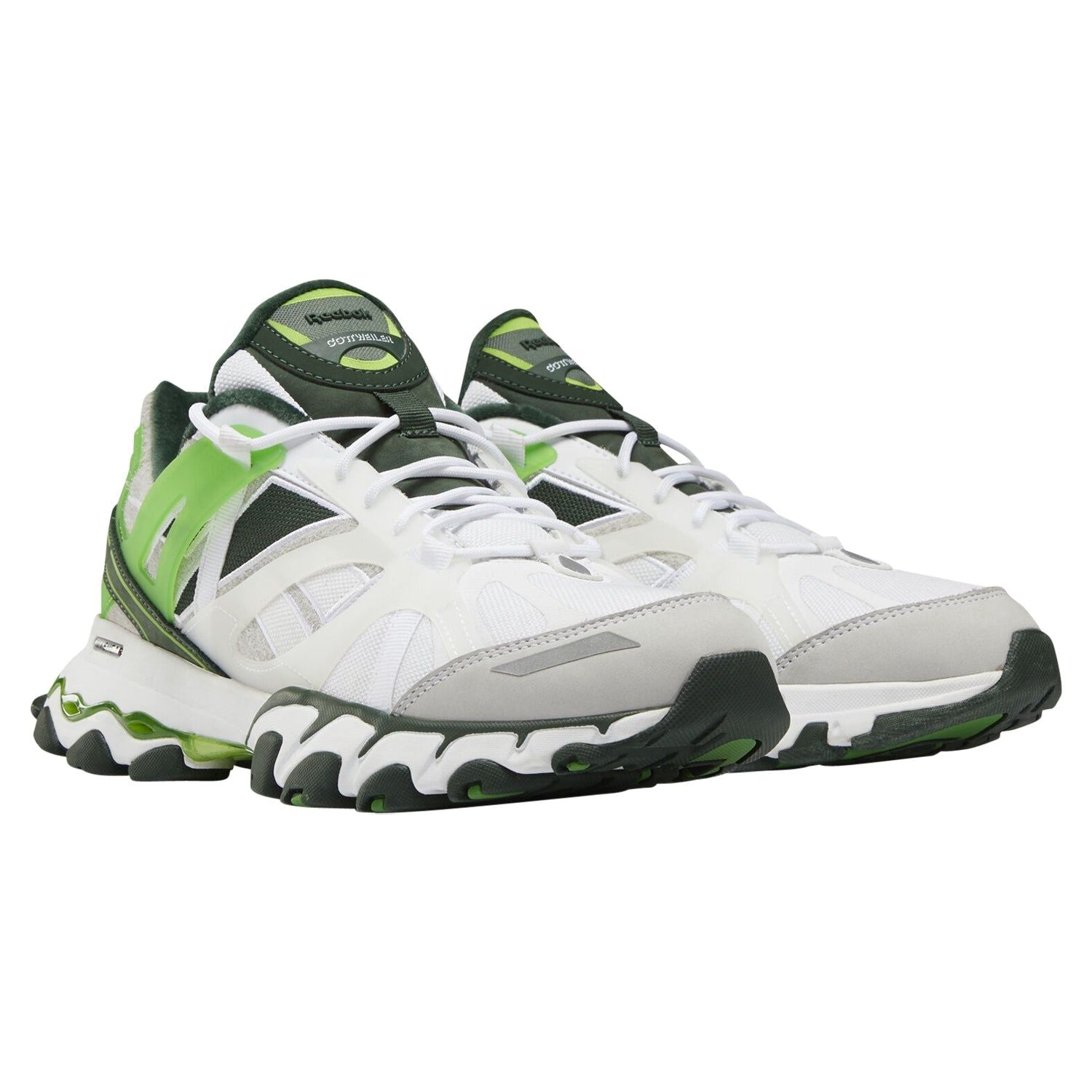 Reebok Cottweiler x DMX Trail Shadow Trainers - White/Green - ViaductClothing - -
