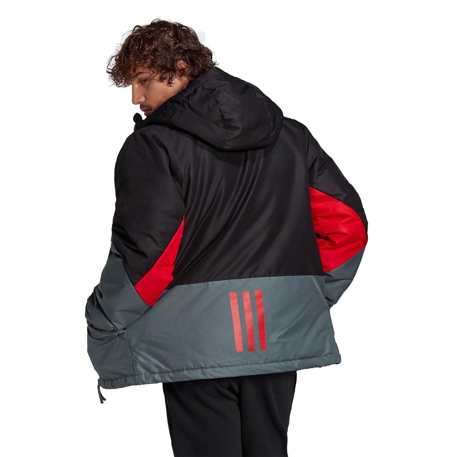 adidas BTS Insulated Padded Jacket - Black/Grey - ViaductClothing - -