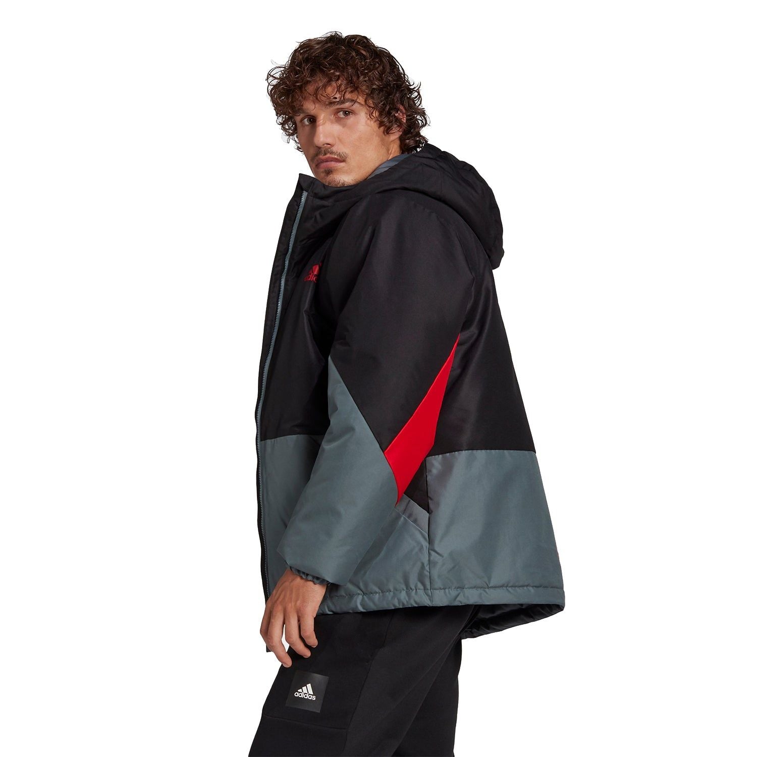adidas BTS Insulated Padded Jacket - Black/Grey - ViaductClothing - -