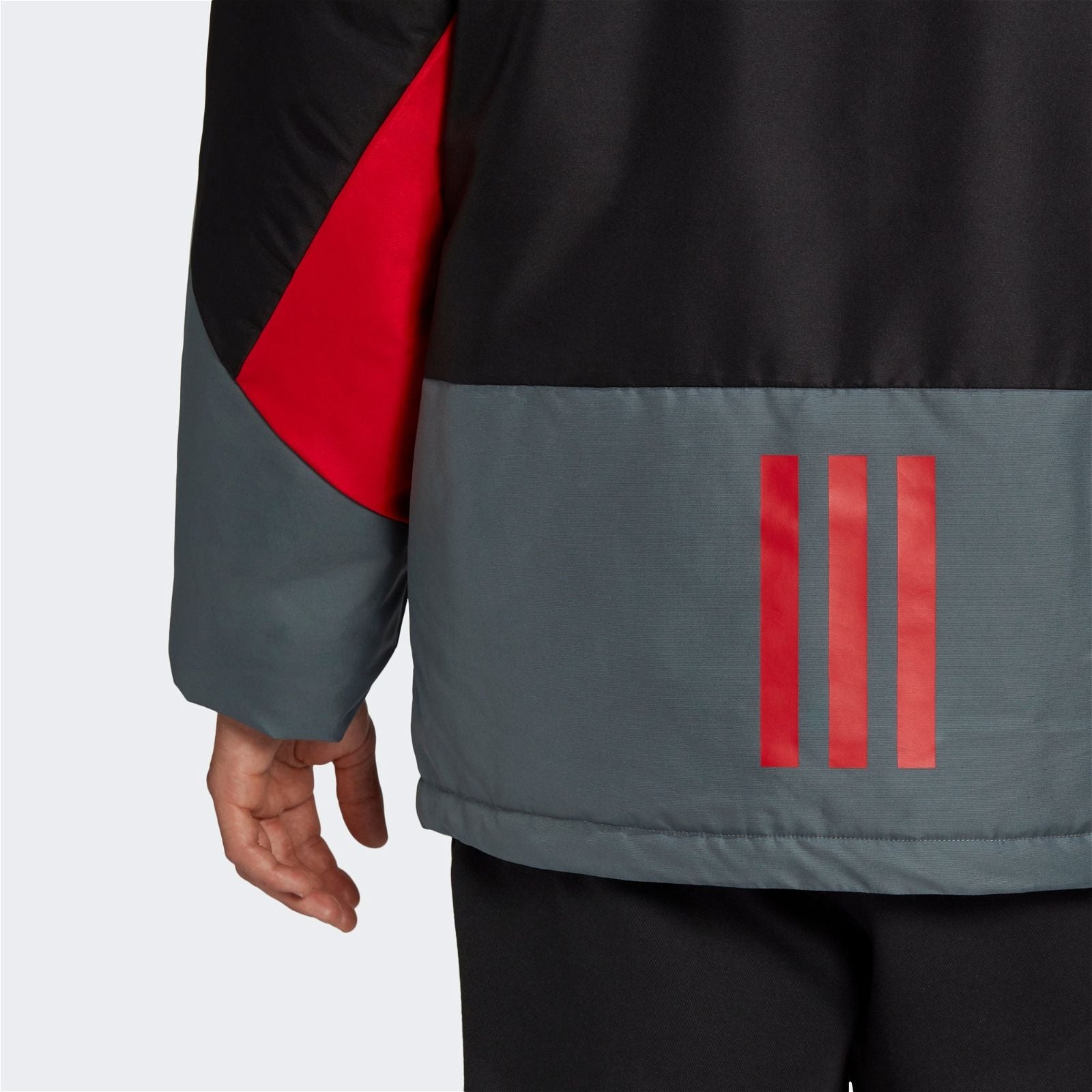 adidas BTS Insulated Padded Jacket - Black/Grey - ViaductClothing - -