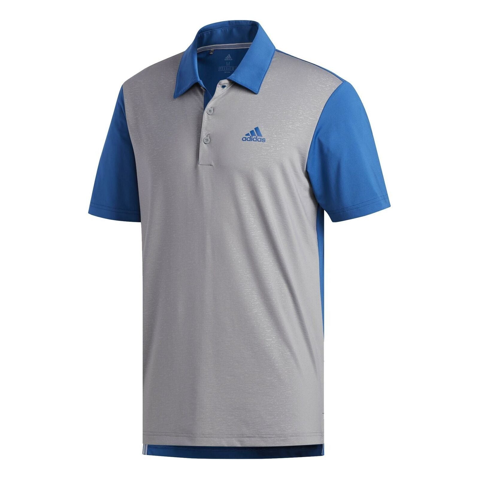adidas Ultimate365 Camo-Embossed Polo Shirt - Blue/Grey - ViaductClothing - -