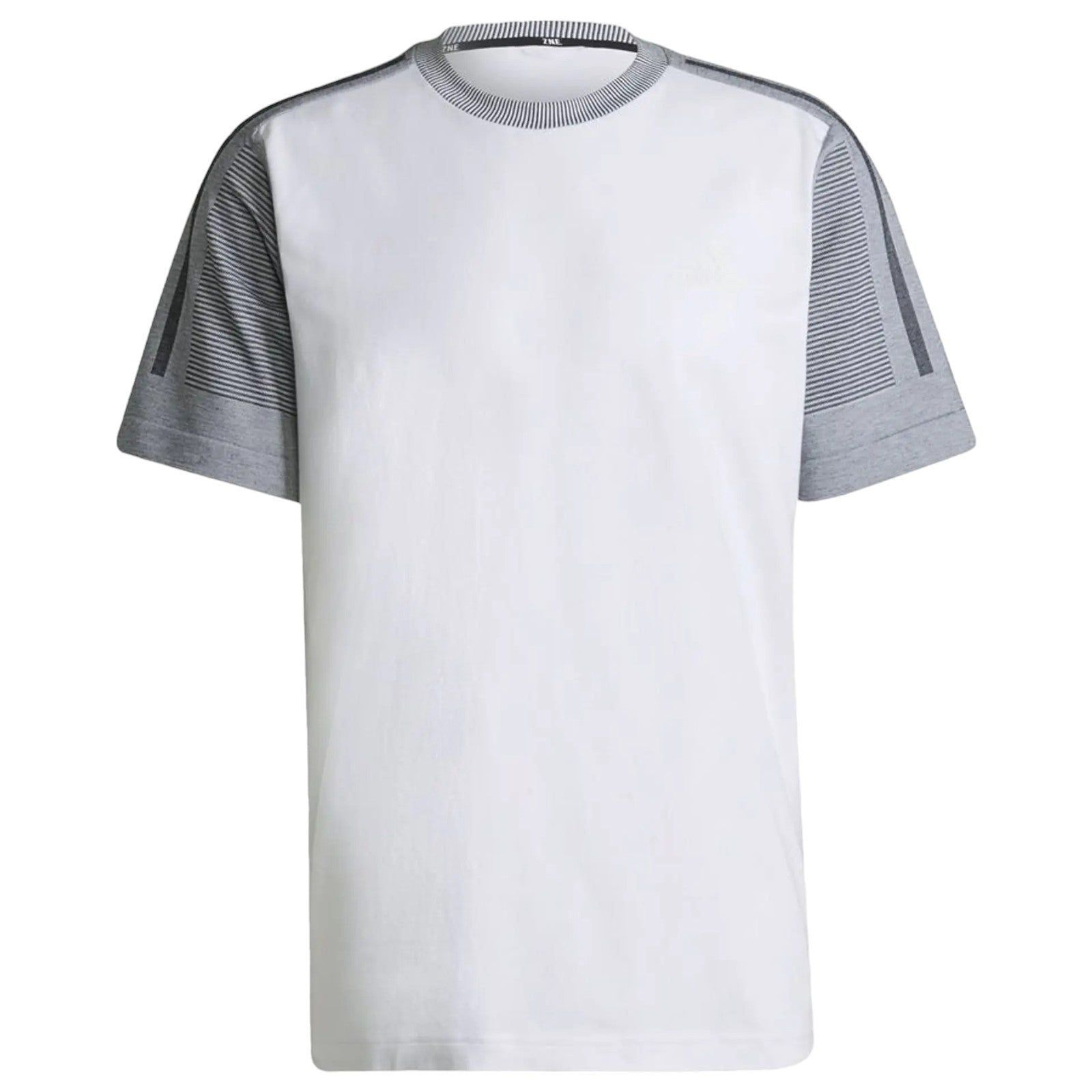 adidas Z.N.E. Sportswear Aeroknit T-Shirt - White/Grey - ViaductClothing - -