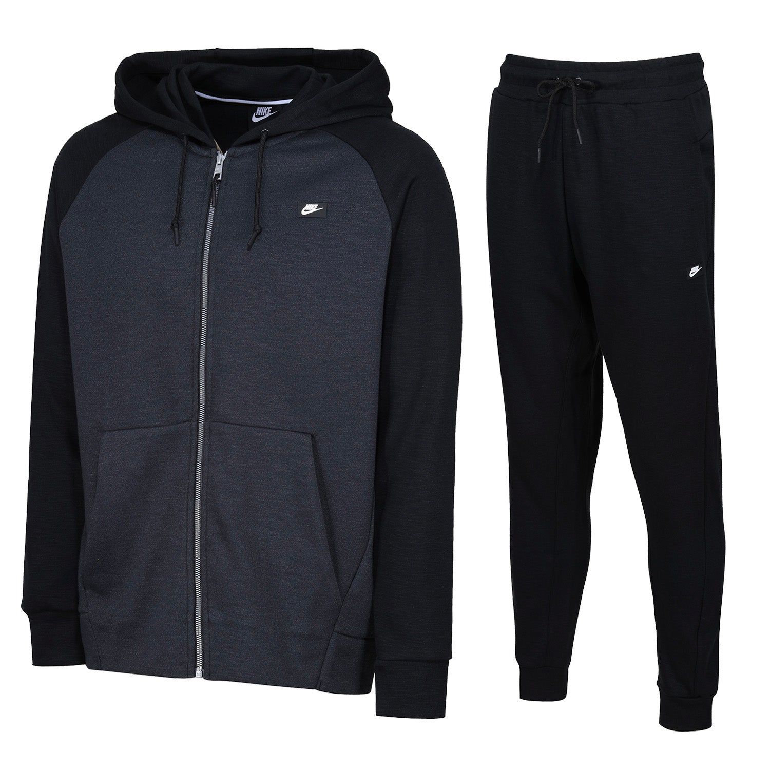 Nike NSW Optic Full Zip Tracksuit - Black/Grey - ViaductClothing - -